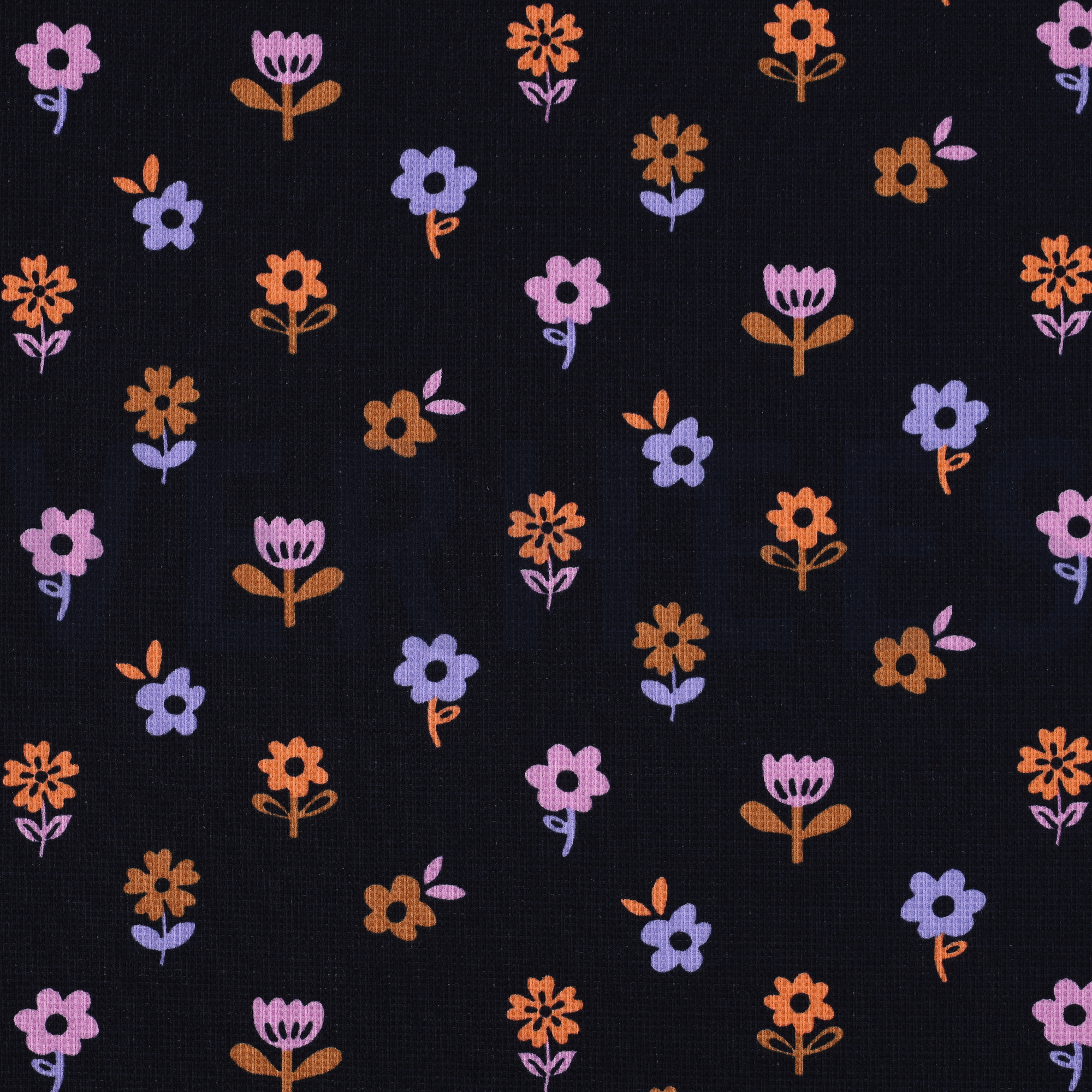 WAFFLE JERSEY FLOWERS NAVY (high resolution)
