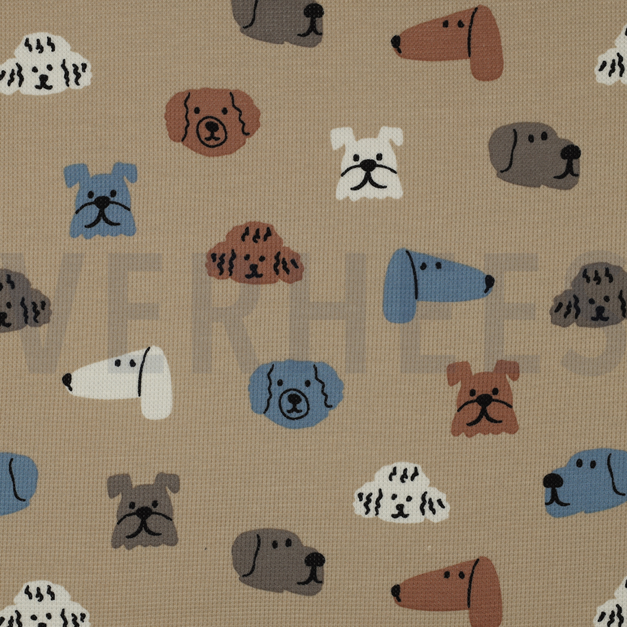 WAFFELJERSEY HUNDE HELLBRAUN (high resolution)