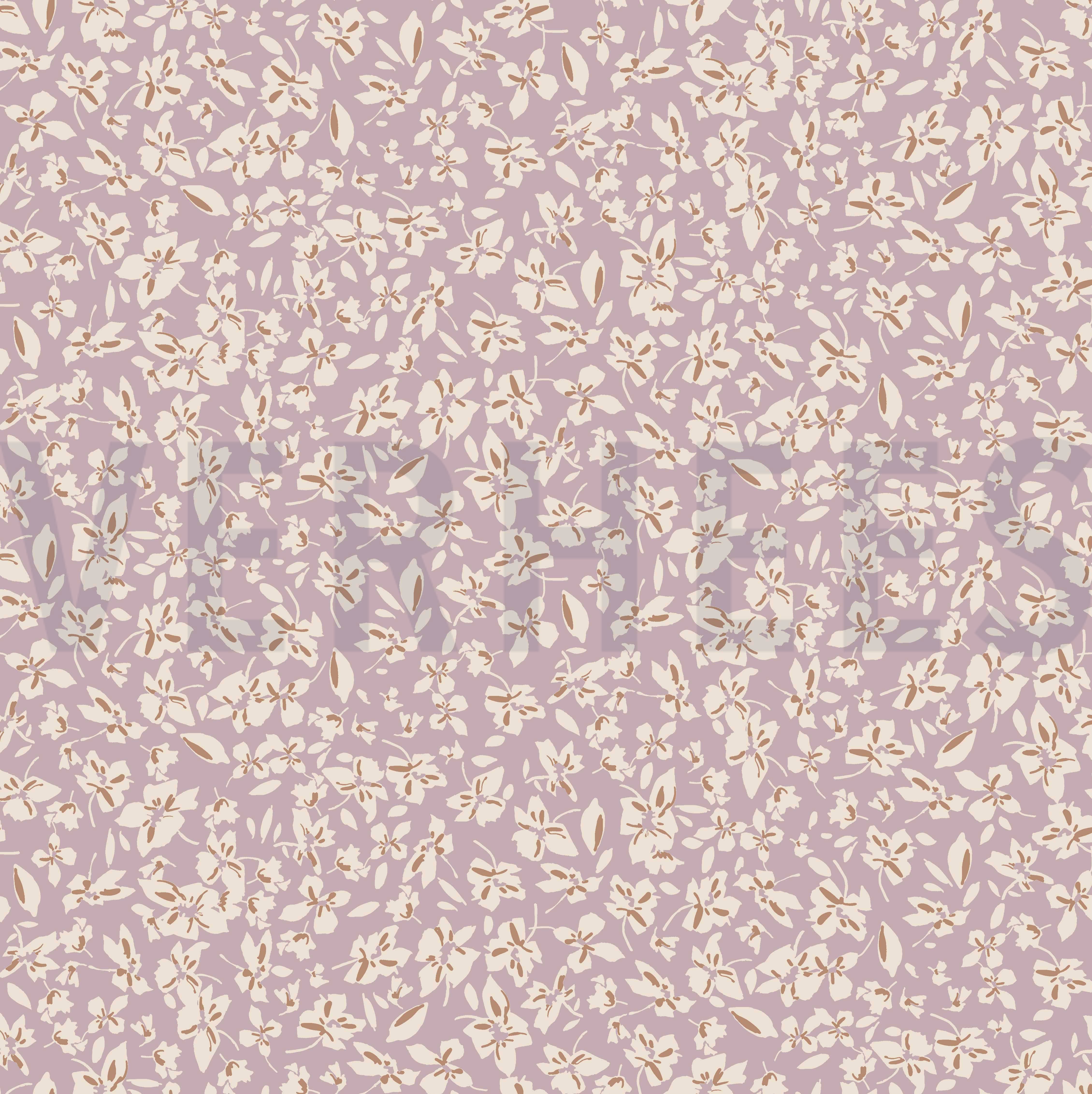 VISCOSE ROSELLA STRETCH BLOEMEN LICHT LILA (high resolution)