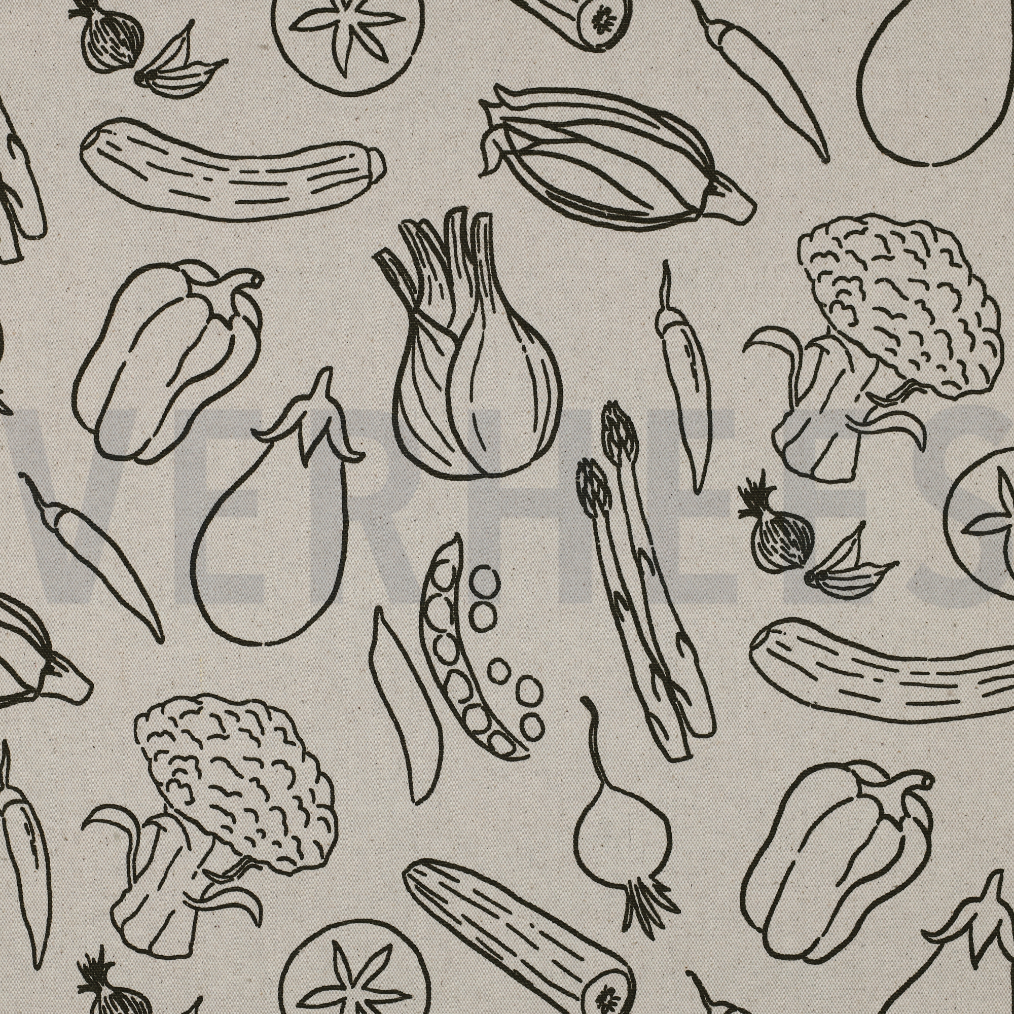CANVAS LINEN LOOK VEGETABLES NATURAL (high resolution)