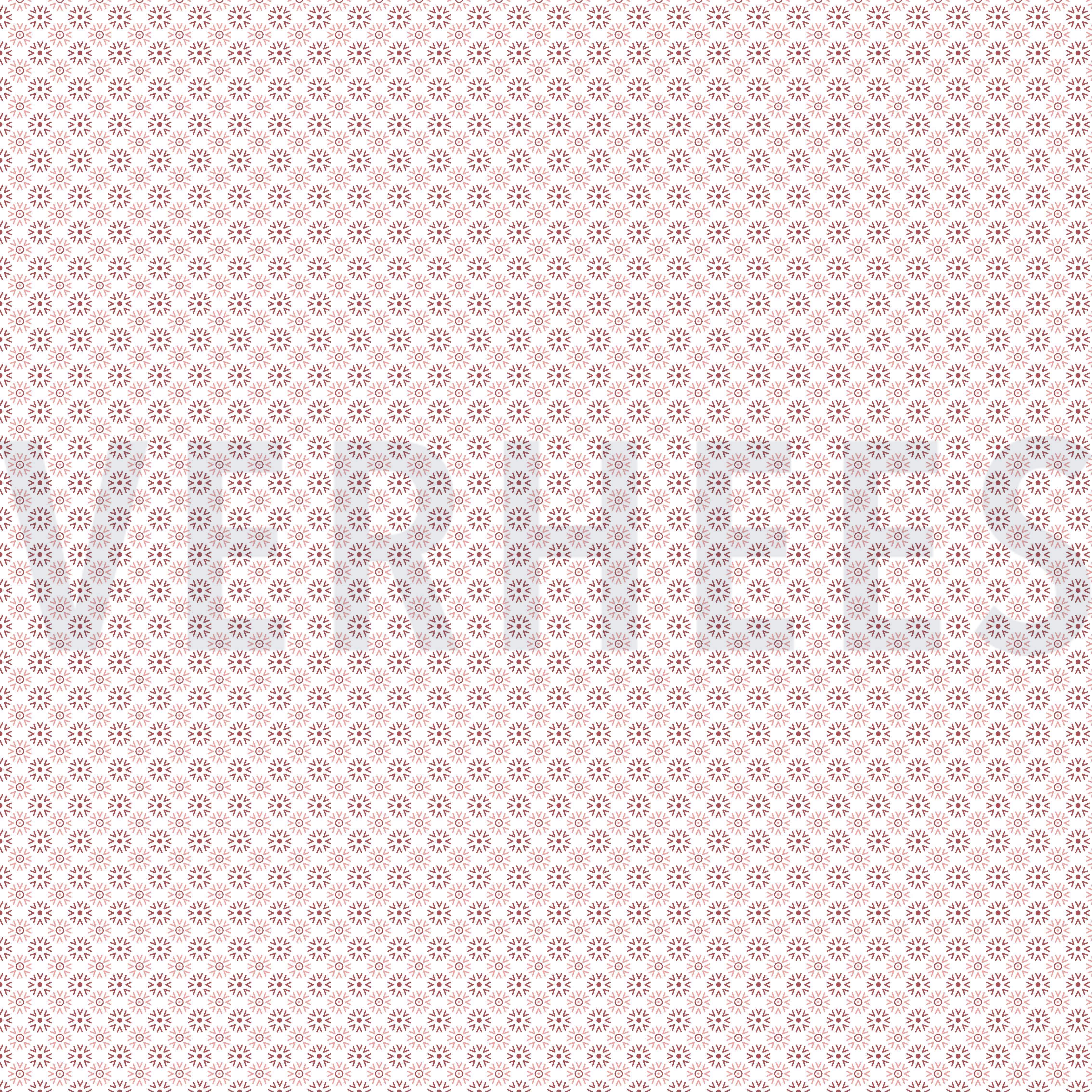 KATOENEN POPLIN MINIMALS WIT/DONKERROZE (high resolution)