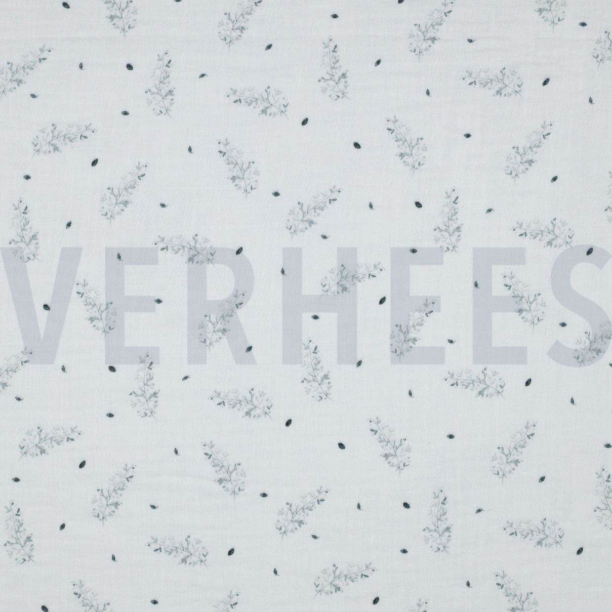 MUSSELIN GOTS DIGITAL WALD WEISS (high resolution)