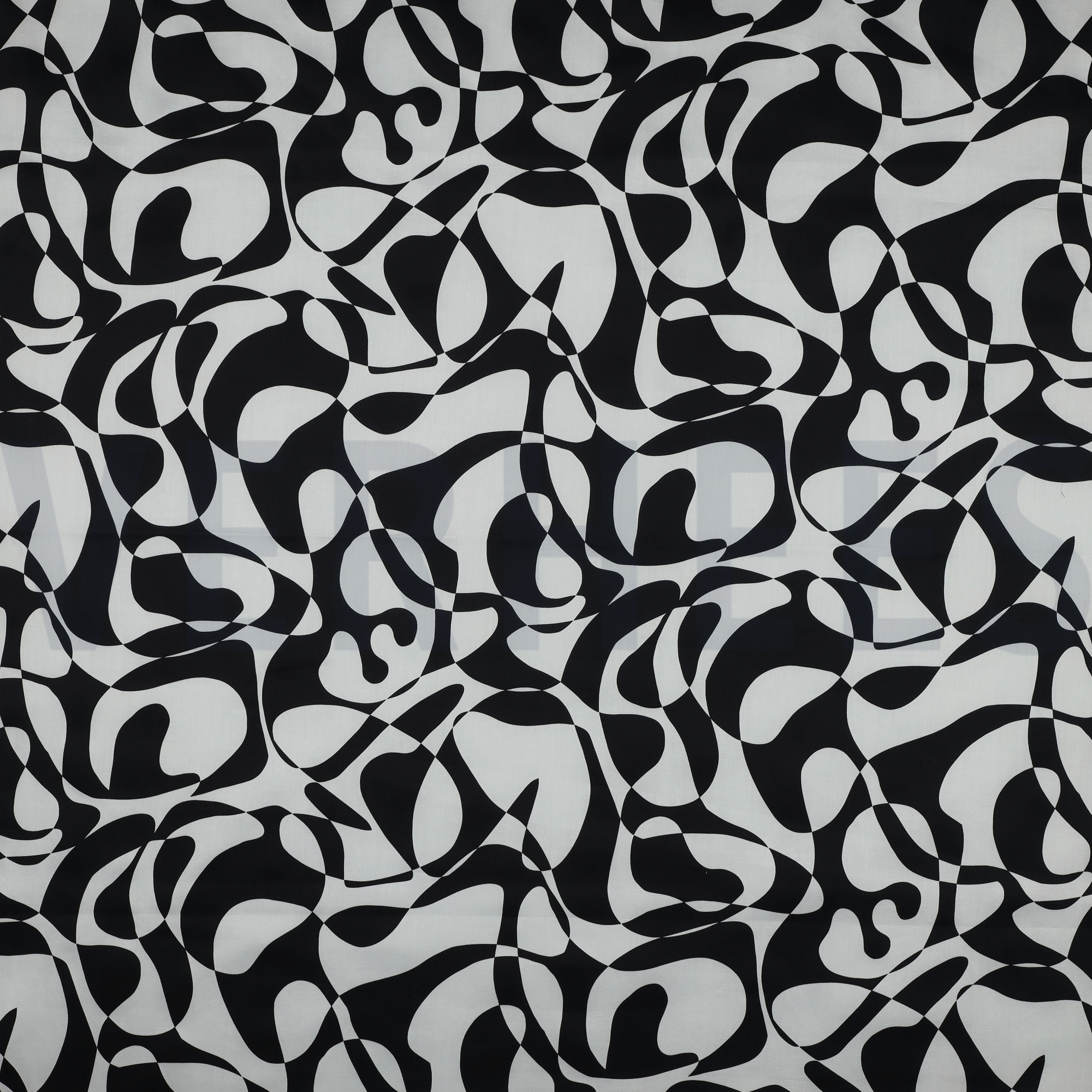 COTON SATIN ABSTRACT NOIR (high resolution)