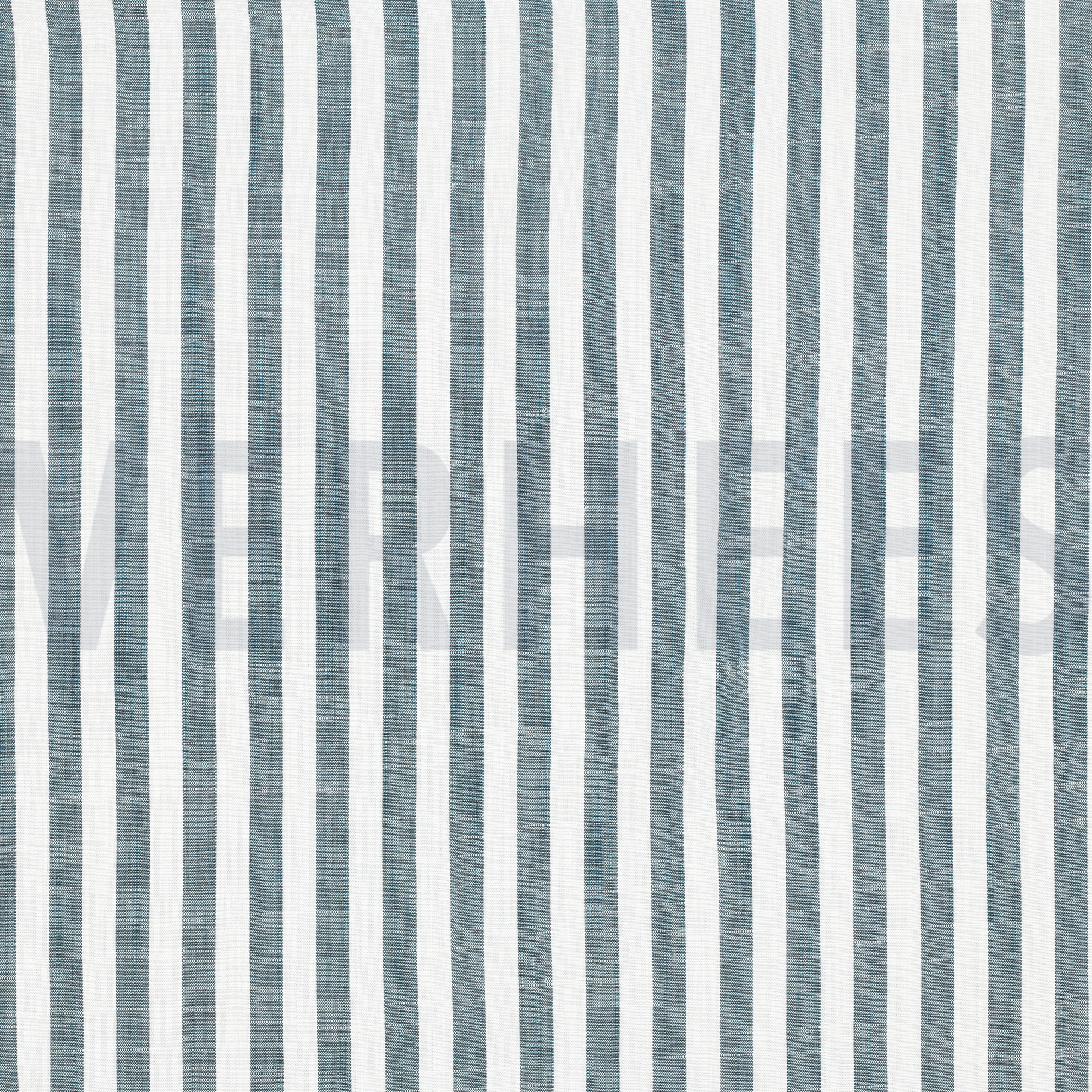 VISCOSE GARENGEVERFD STREPEN PETROL (high resolution)