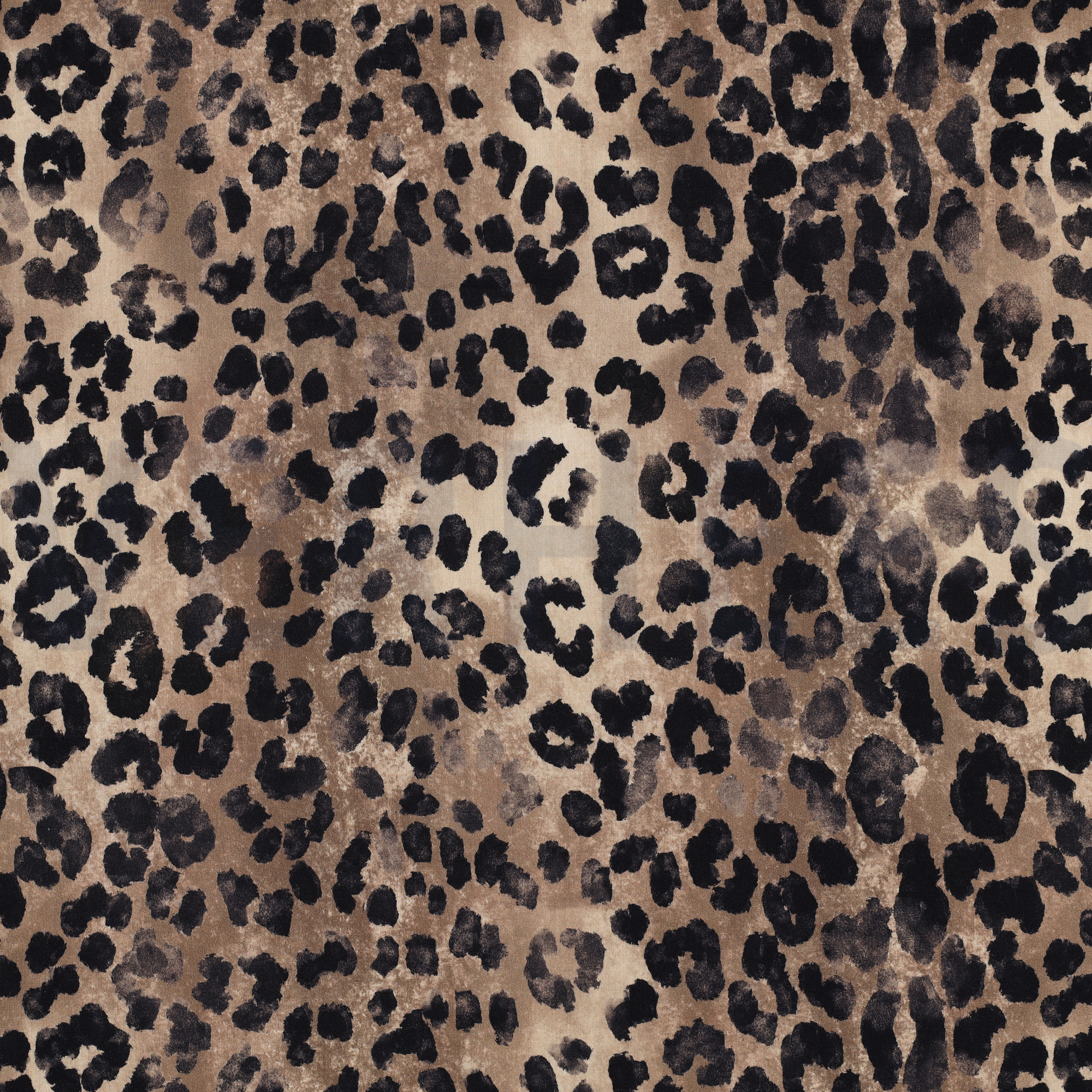 BAUMWOLLE VISKOSE DIGITAL TIERHAUT OCKER (high resolution)