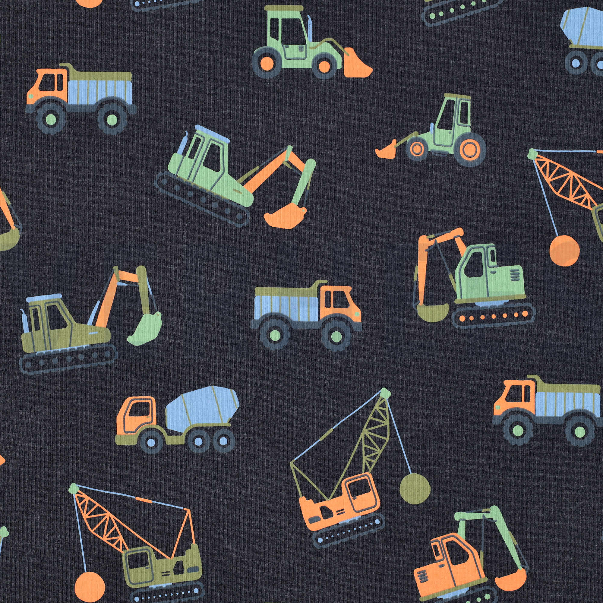 JERSEY MELANGE NEON BOUWVOERTUIGEN MARINEBLAUW (high resolution)