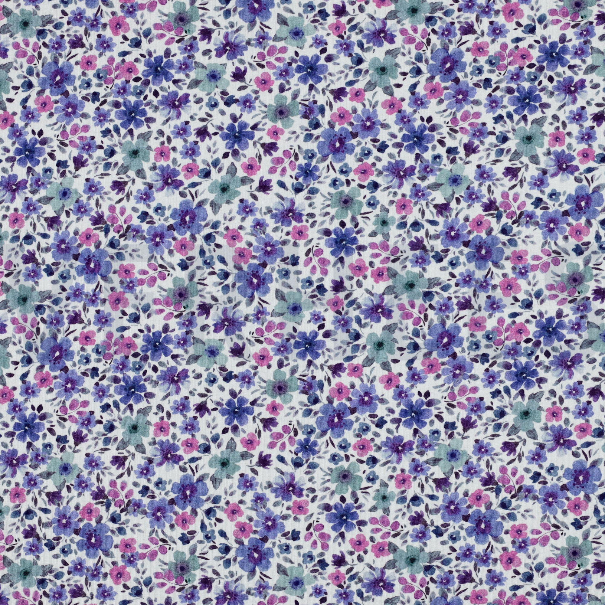 JERSEY DIGITAL BLUMEN LILA/VIOLETT (high resolution)
