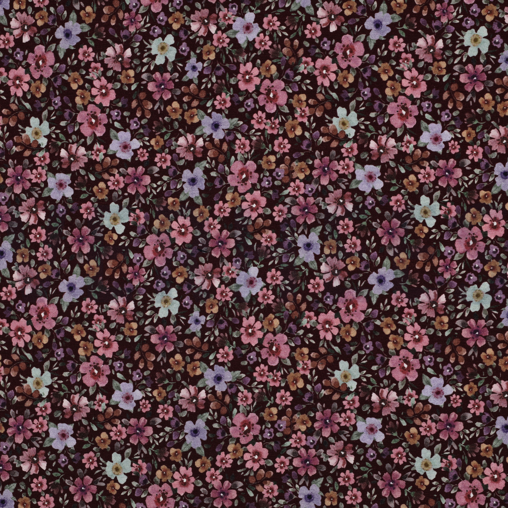 JERSEY DIGITAL BLUMEN BORDEAUXROT (high resolution)