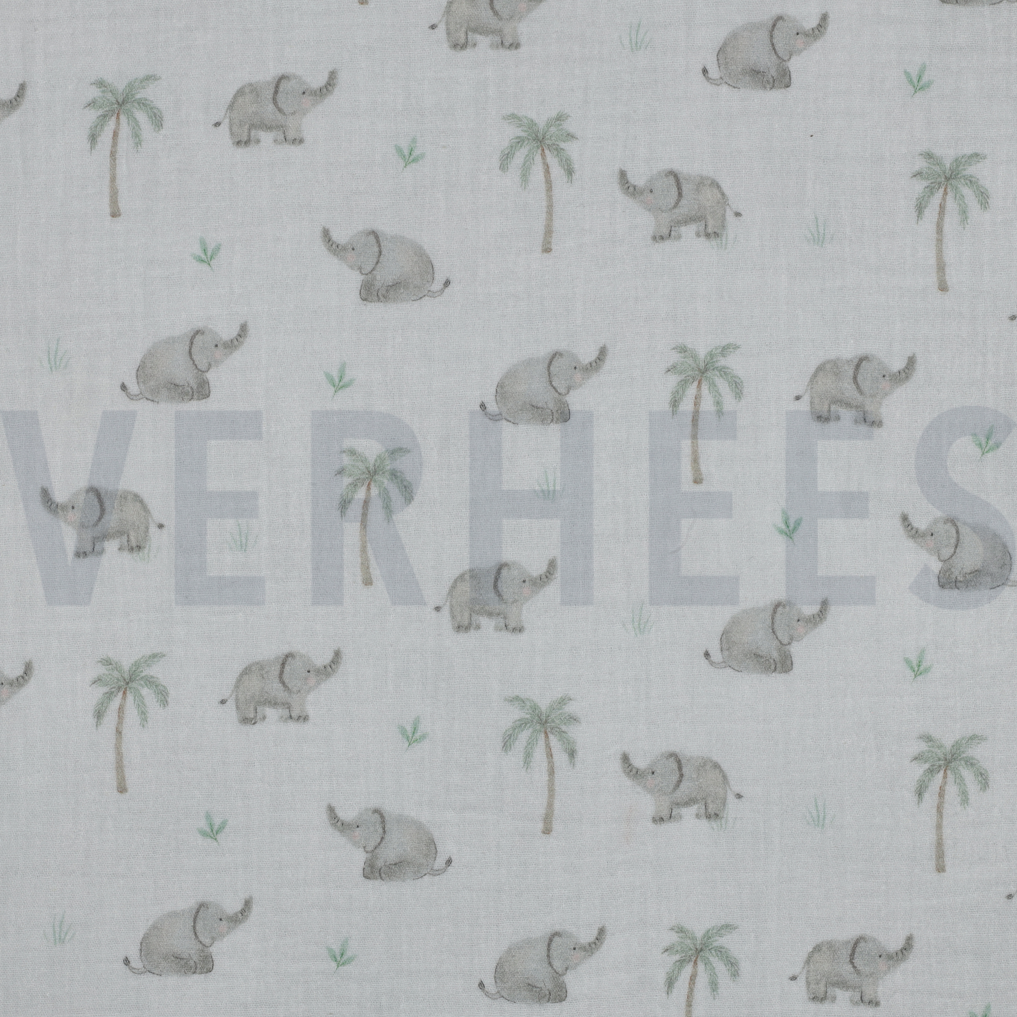 MUSSELIN DIGITAL SAFARI TIERE WEISS (high resolution)