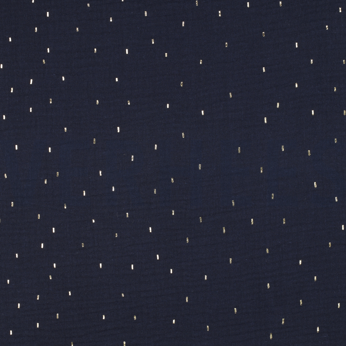 MUSSELIN FOLIE STREIFEN MARINEBLAU/GOLD (high resolution)