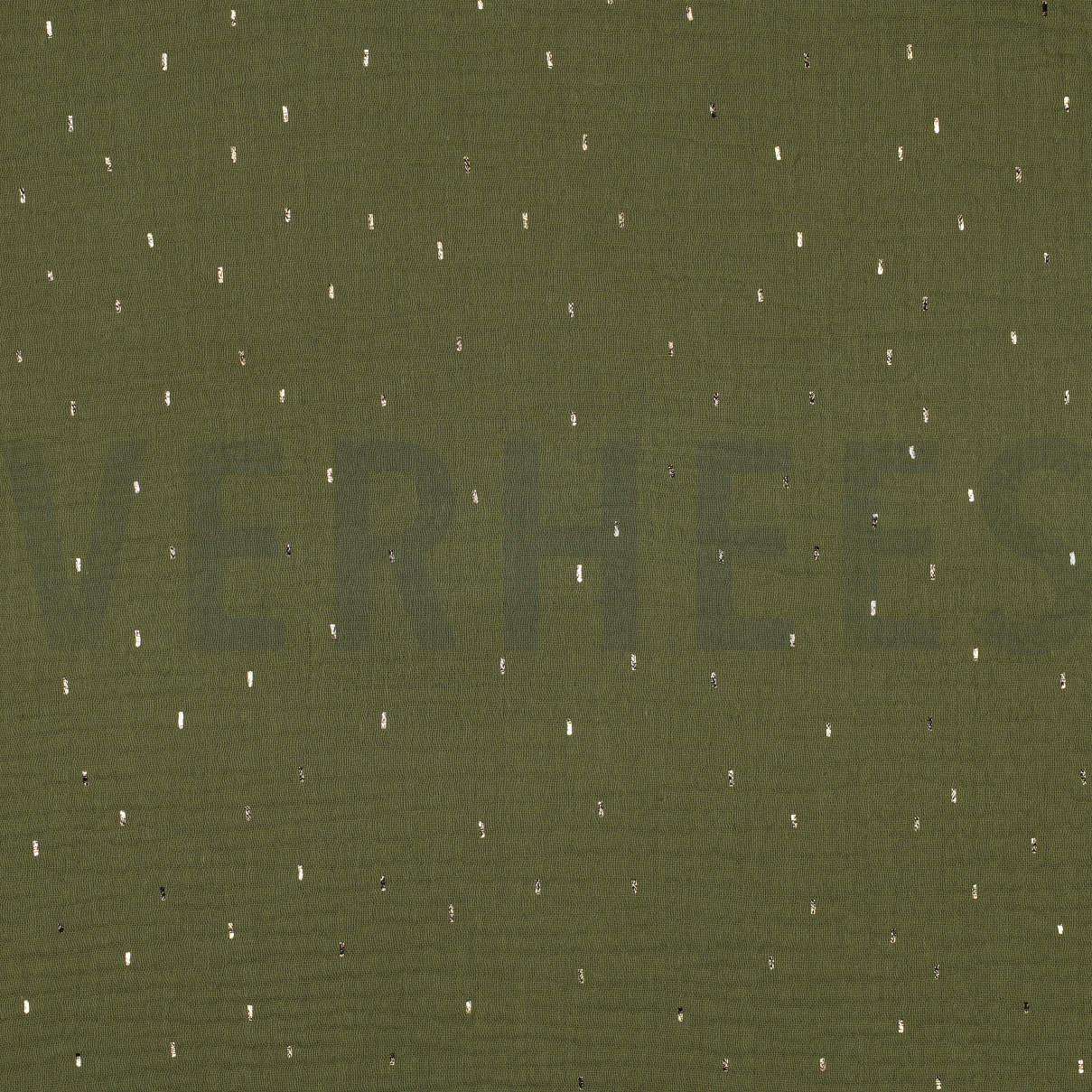 DOUBLE GAUZE FOLIE STREPEN GROEN/GOUD (high resolution)