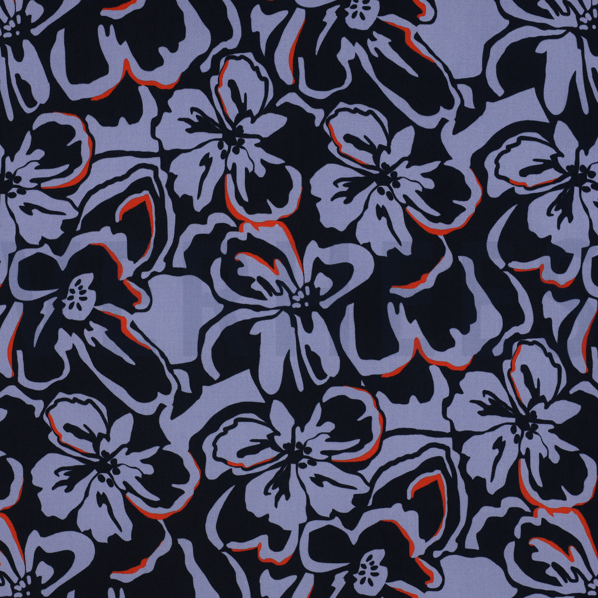 LENZING™ ECOVERO™ BLUMEN MARINEBLAU (high resolution)