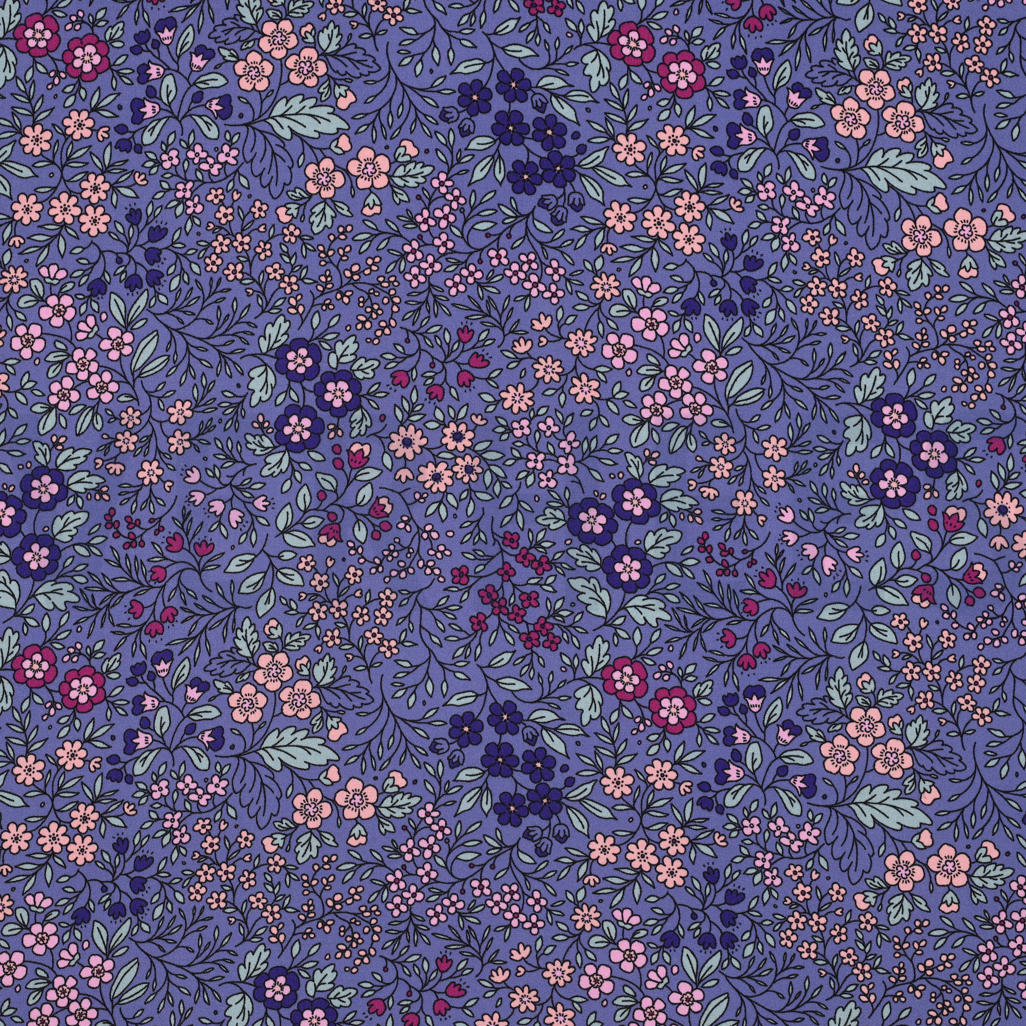 LENZING™ ECOVERO™ BLUMEN LILA/VIOLETT (high resolution)