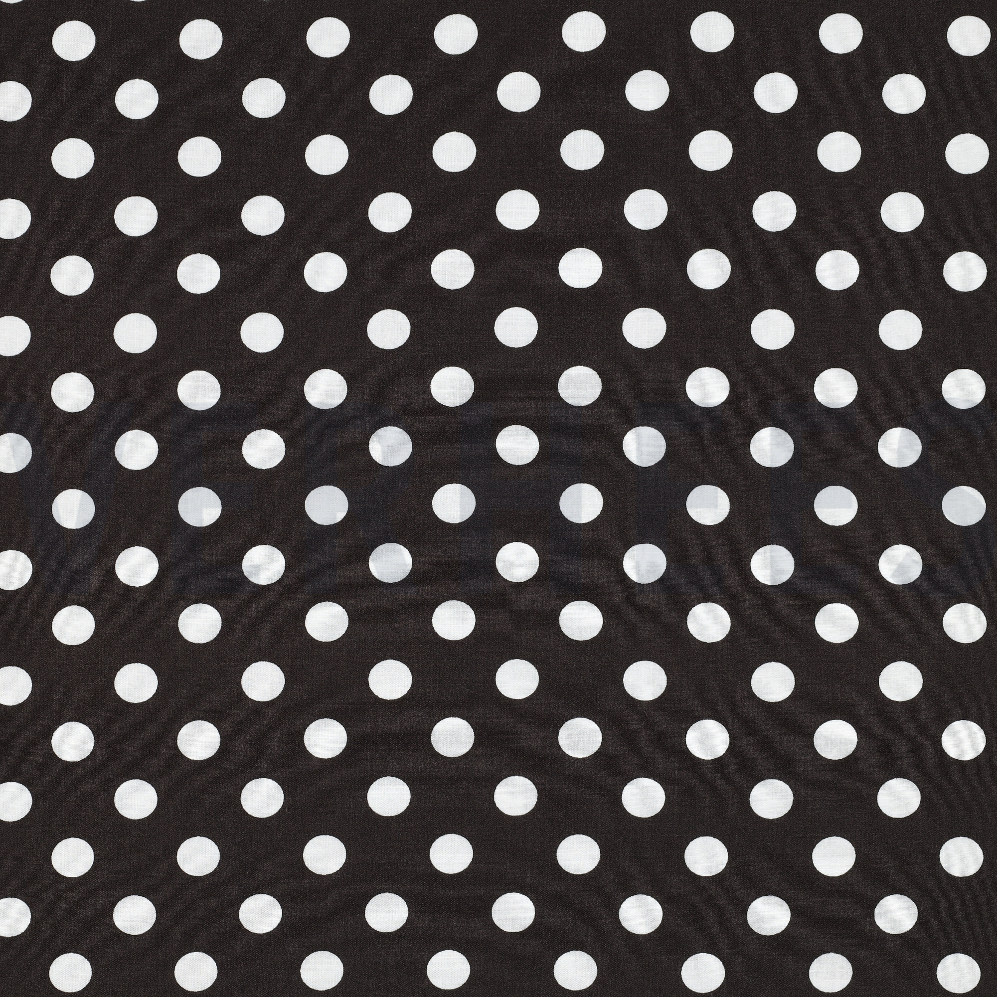 VISCOSE RADIANCE POLKA DOTS DONKERBRUIN (high resolution)
