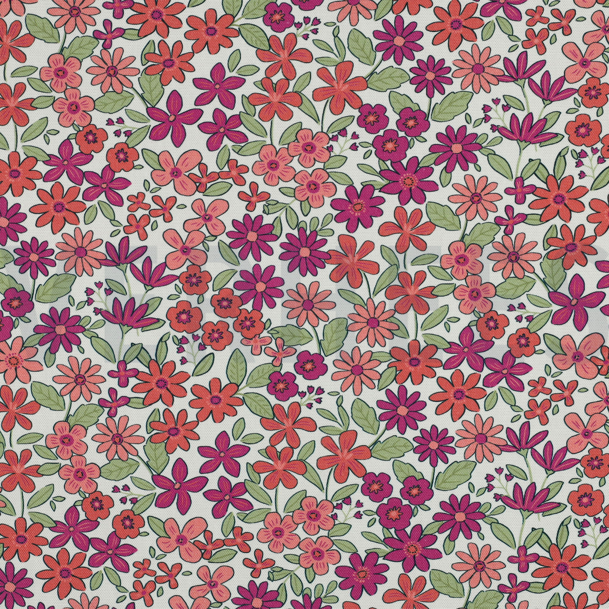 CANVAS BLOEMEN GEBROKEN WIT (high resolution)