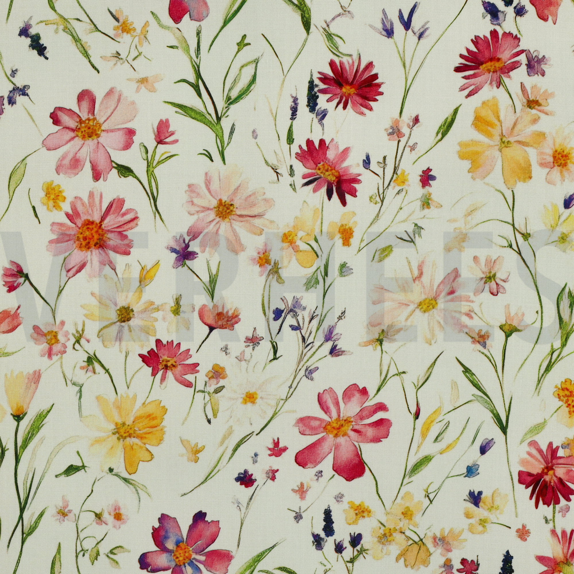 VISKOSE RADIANCE DIGITAL BLUMEN HELLGELB (high resolution)