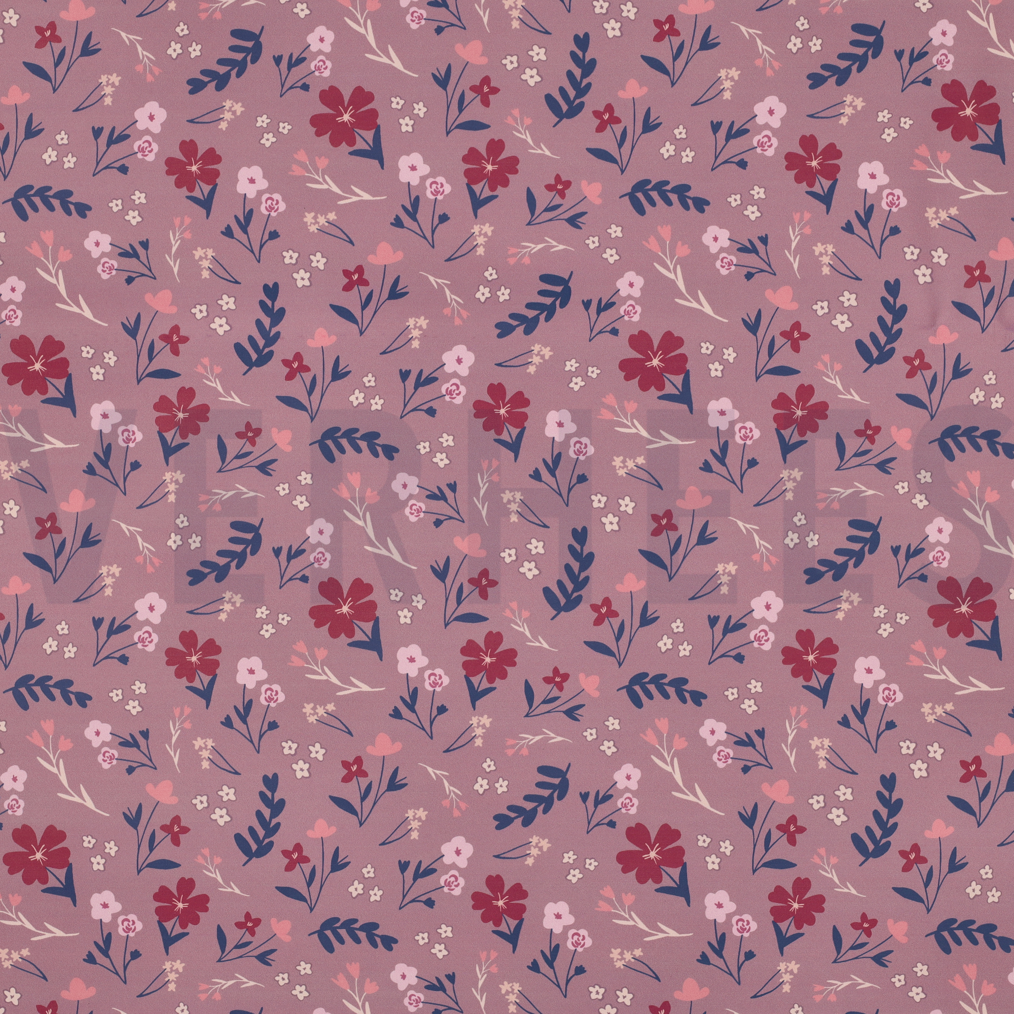 IMPERMÉABLE FLEURS MAUVE (high resolution)
