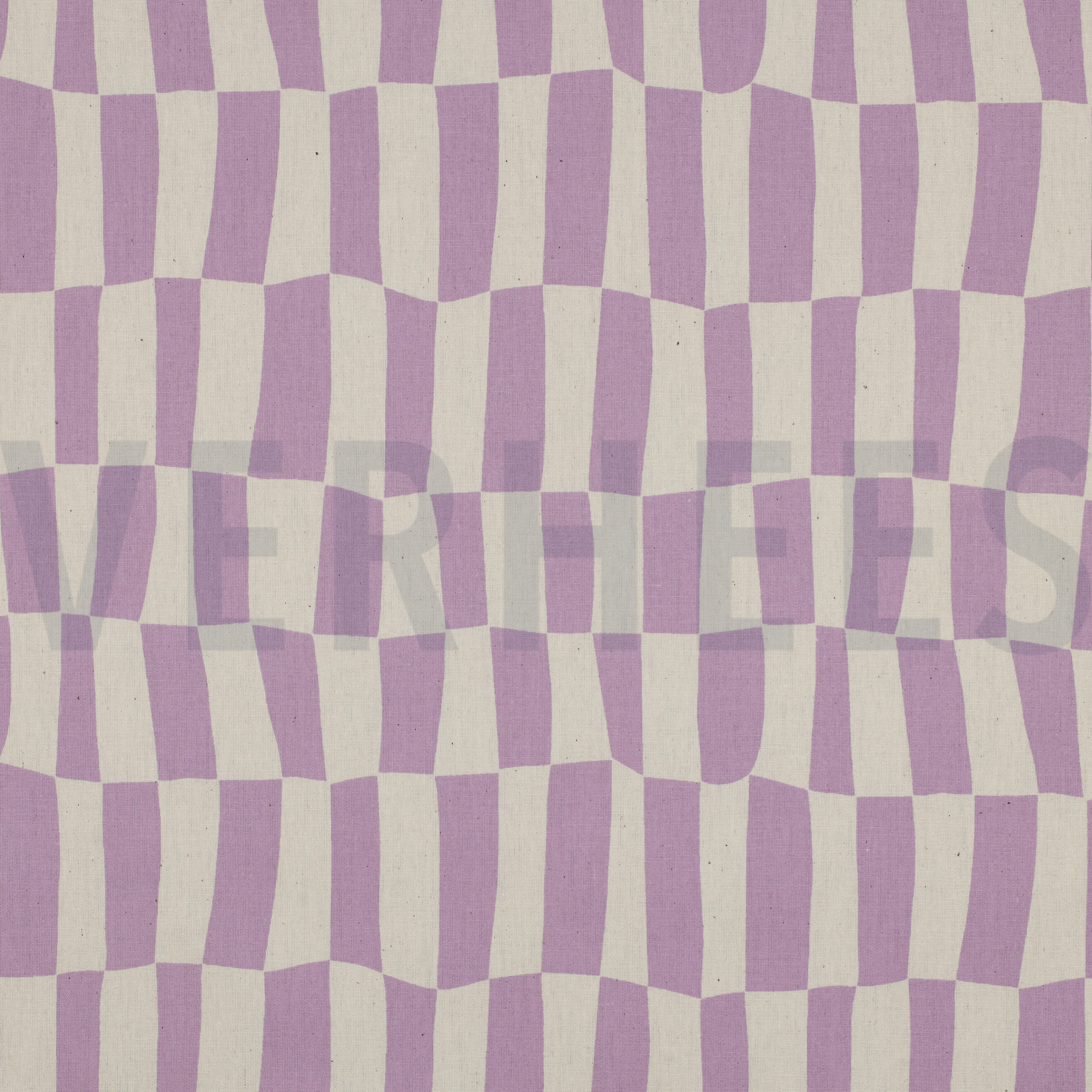 BAUMWOLLE POPELINE GOTS KAROS JENNIFER BOURON NATUR/LAVENDEL (high resolution)