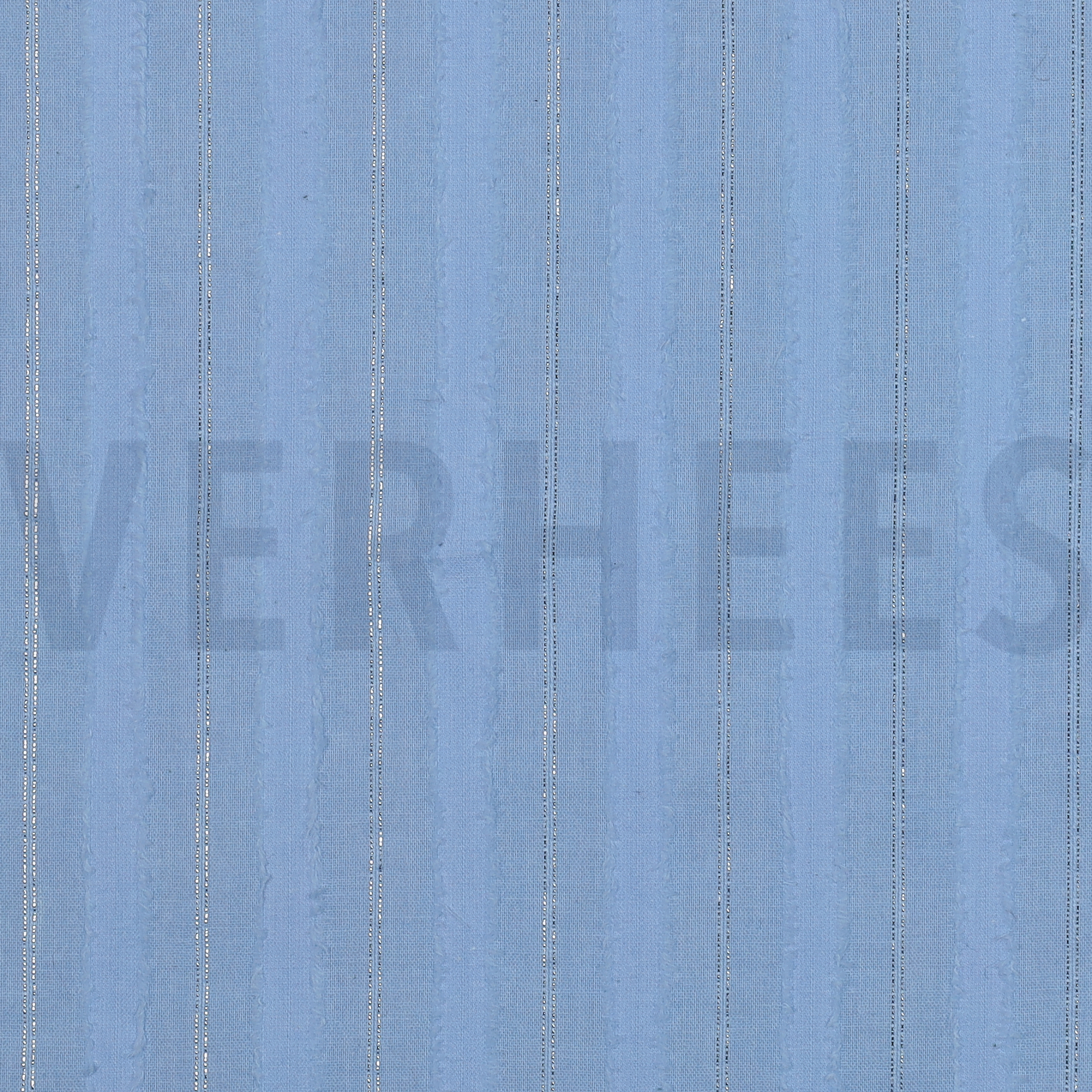 BAUMWOLLE VOILE LUREX STREIFEN HELLBLAU (high resolution)
