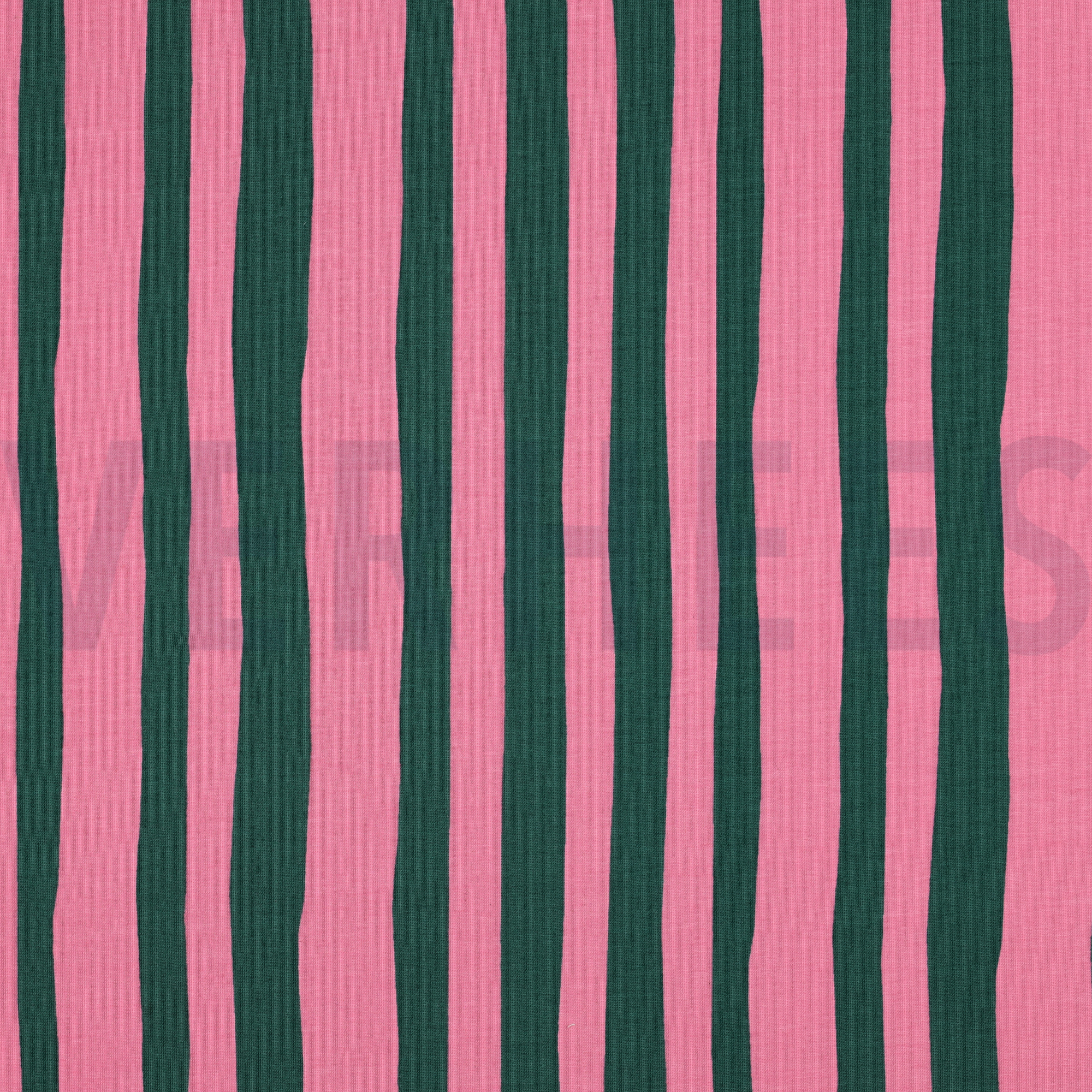 FRENCH TERRY GOTS STREIFEN JENNIFER BOURON GRÜN/ROSA (high resolution)