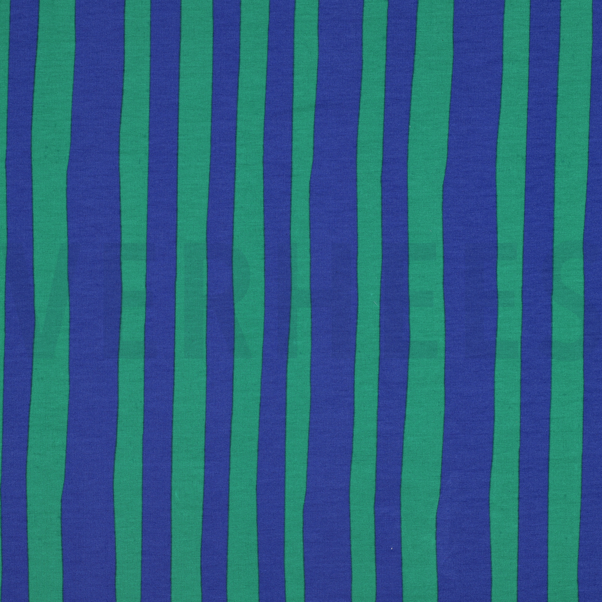 FRENCH TERRY GOTS STREIFEN JENNIFER BOURON BLAU/GRÜN (high resolution)