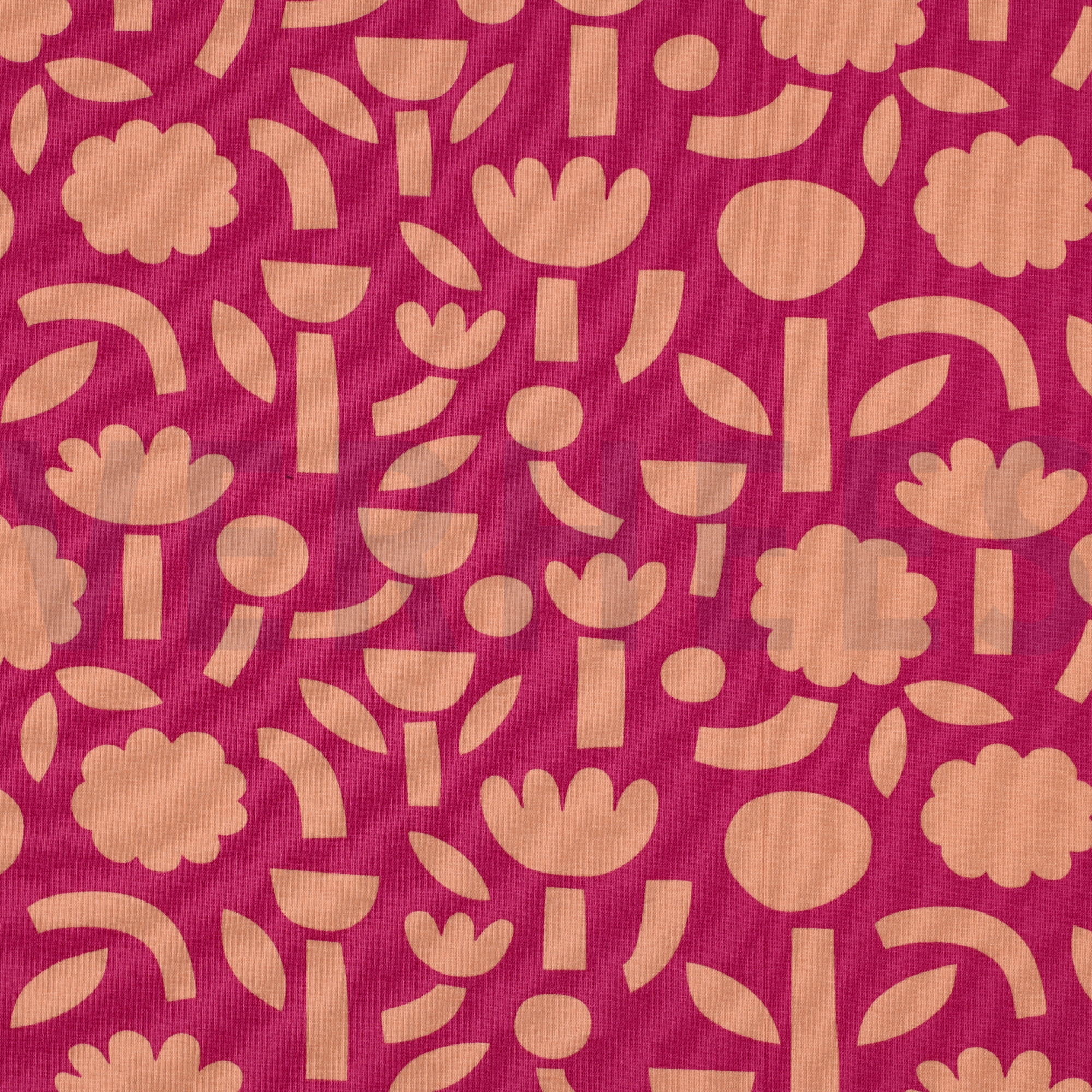 JERSEY GOTS BLUMEN JENNIFER BOURON FUCHSIA (high resolution)