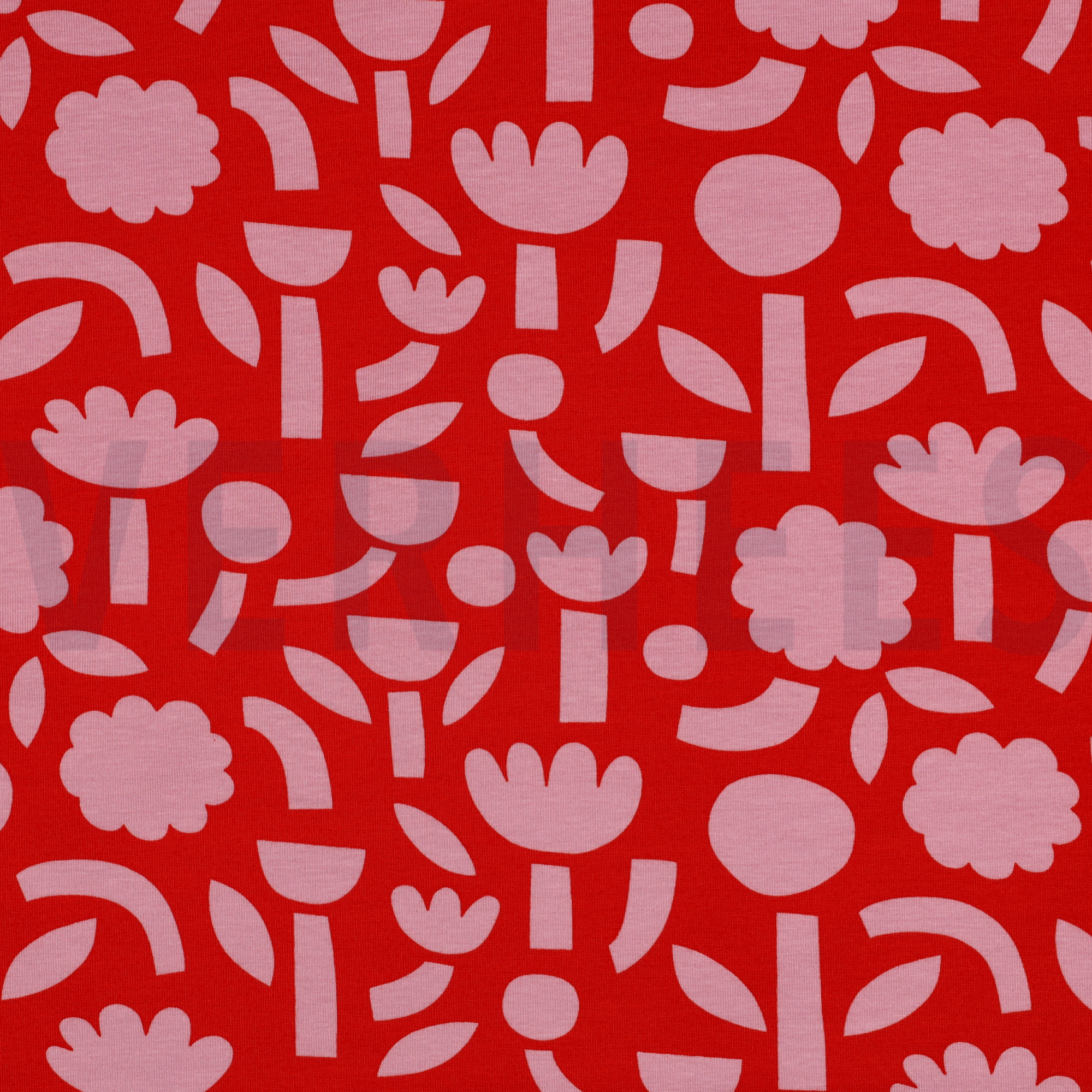 JERSEY GOTS BLUMEN JENNIFER BOURON ORANGE (high resolution)