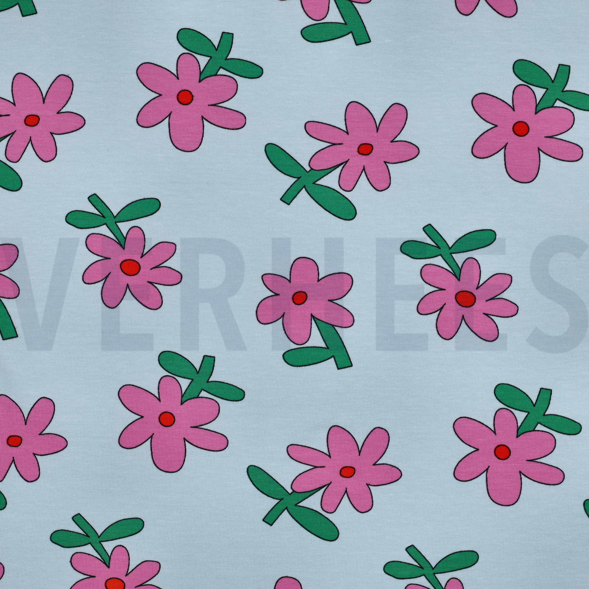 JERSEY GOTS BLUMEN JENNIFER BOURON HELLBLAU (high resolution)