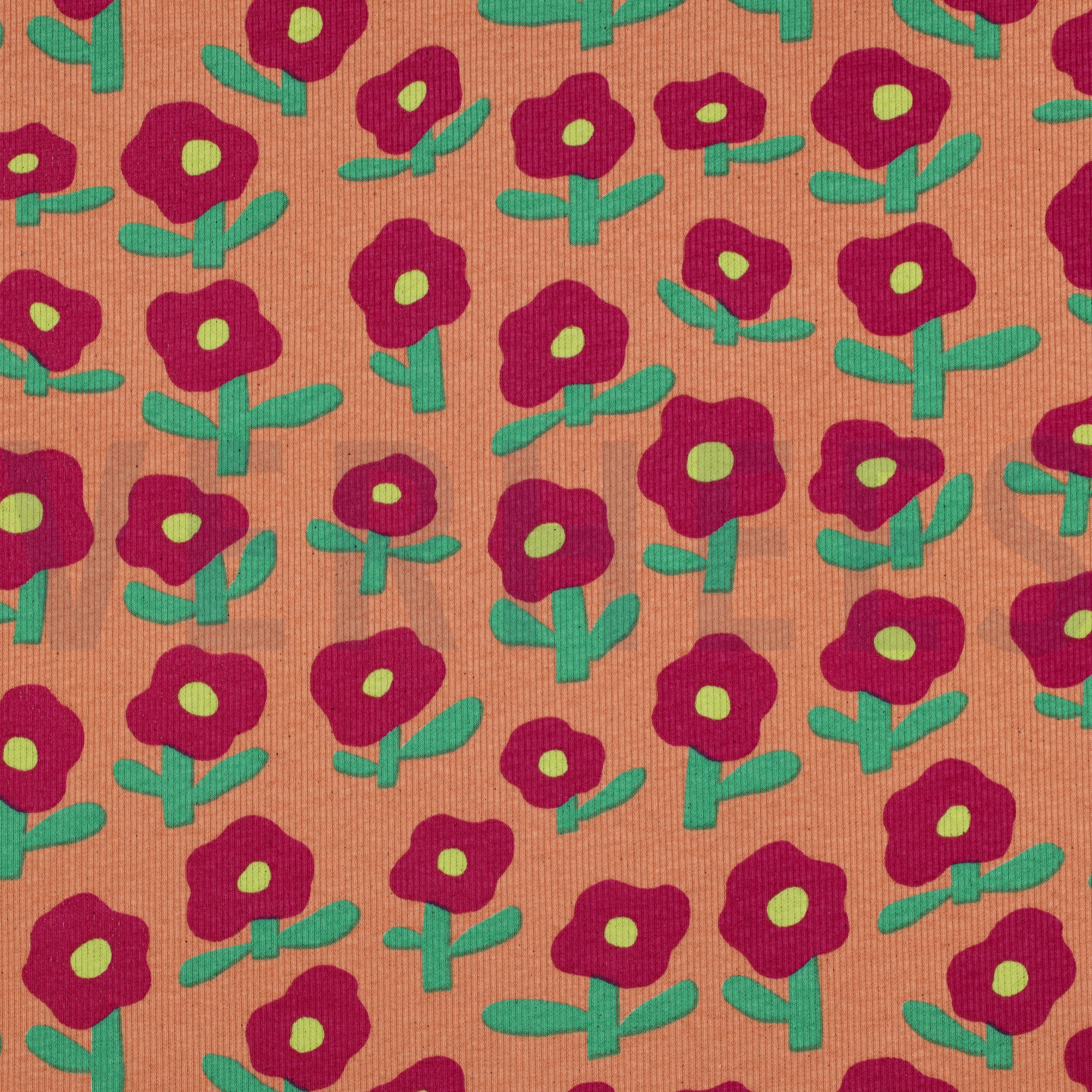 RIPPJERSEY GOTS BLUMEN JENNIFER BOURON PFIRSICH (high resolution)