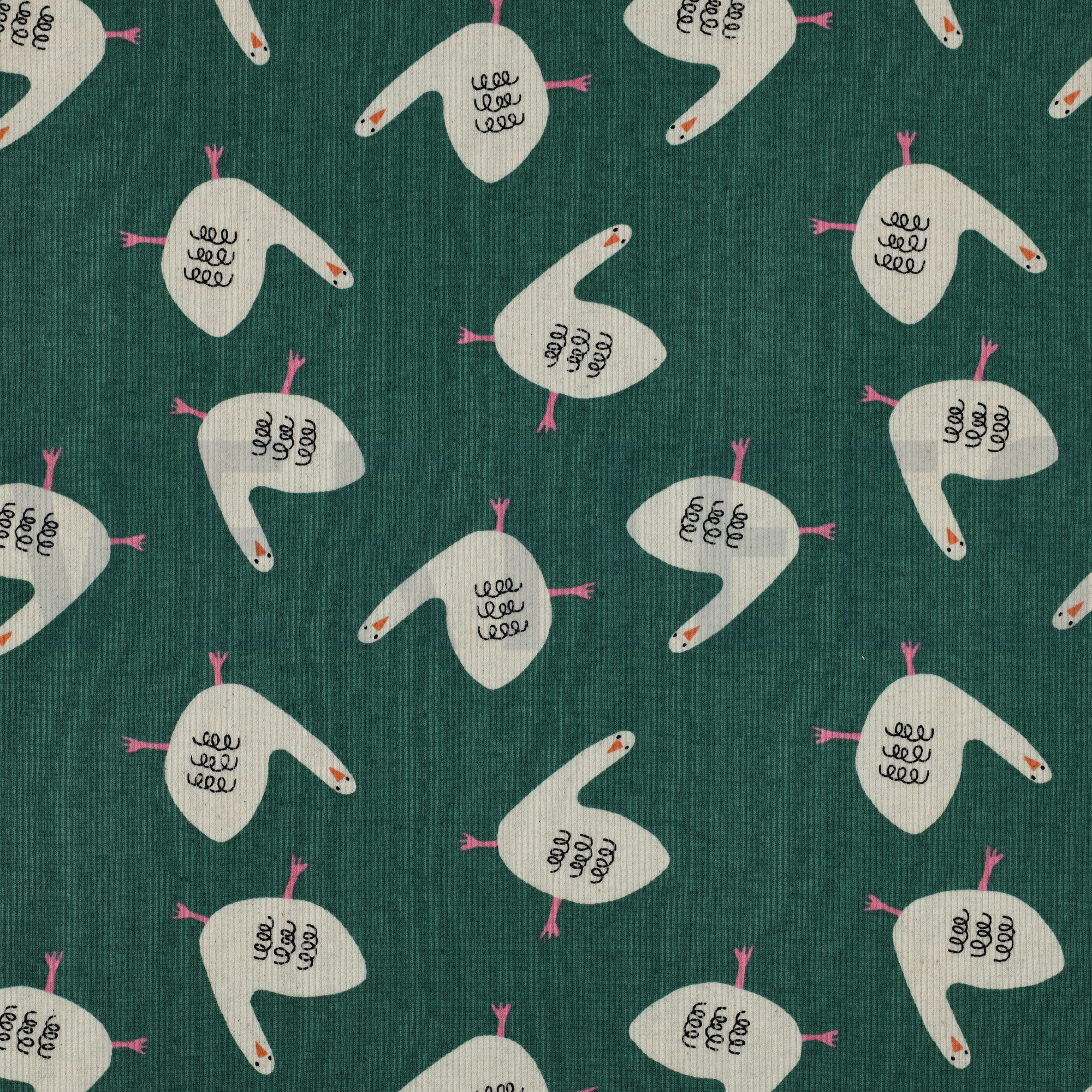 RIPPJERSEY GOTS GÄNSE JENNIFER BOURON GRÜN (high resolution)