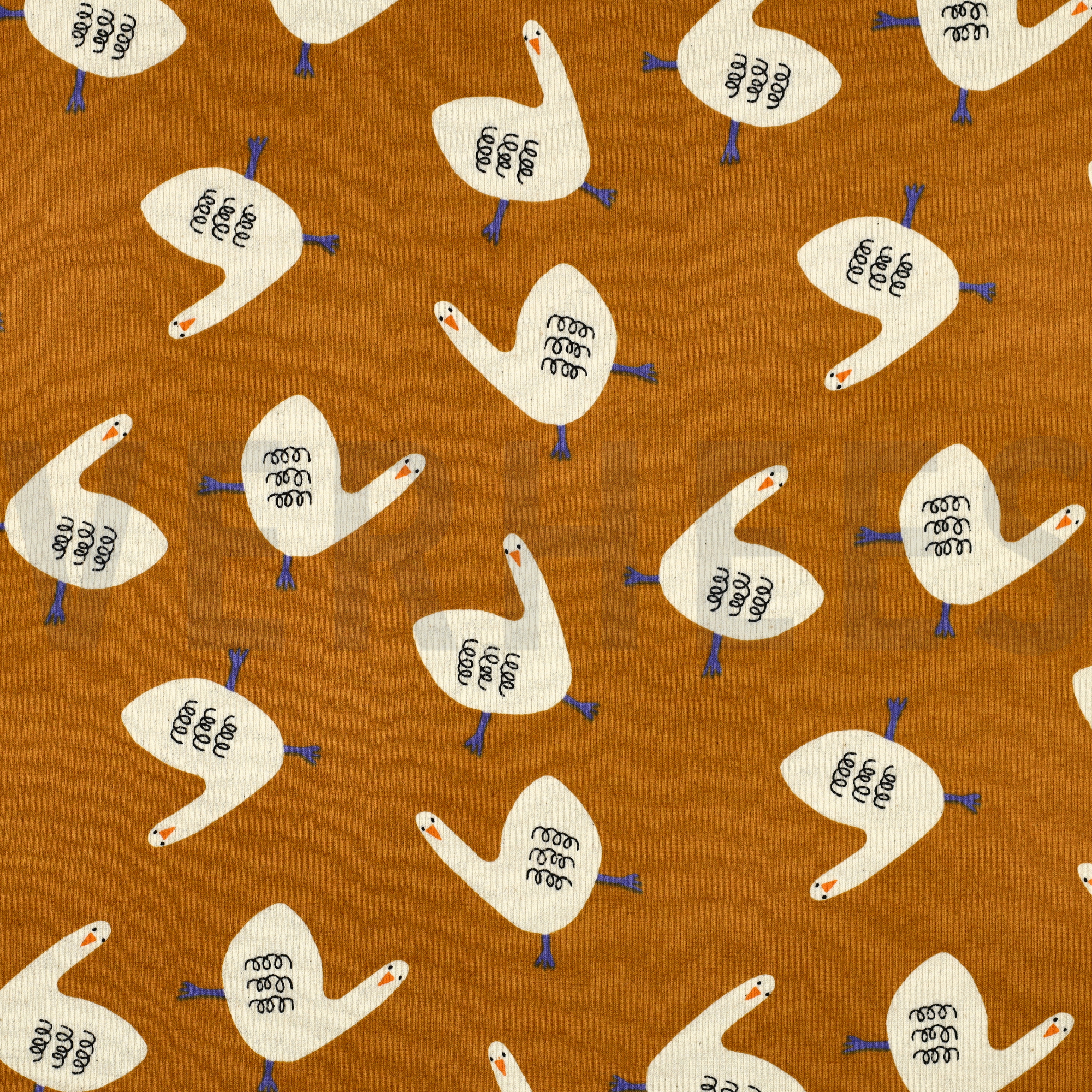 RIPPJERSEY GOTS GÄNSE JENNIFER BOURON OCKER (high resolution)