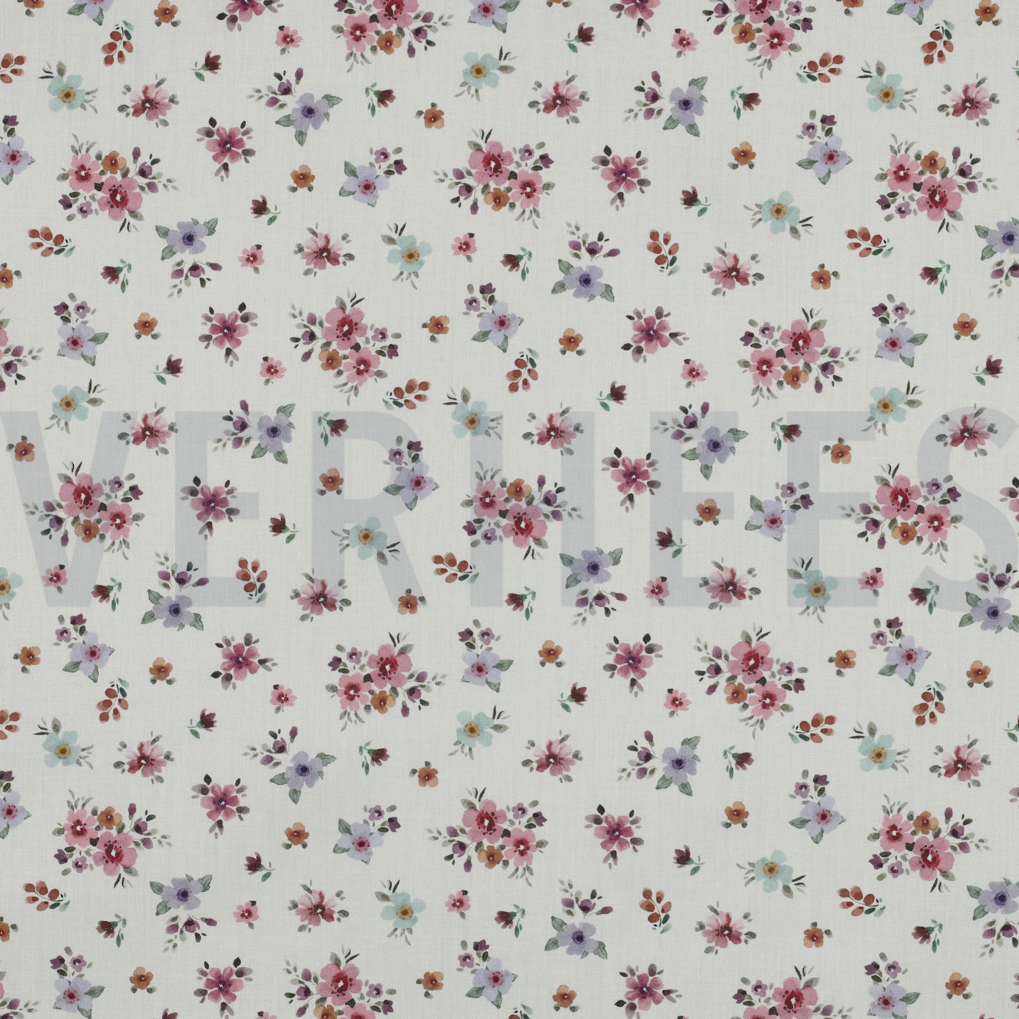 FEIN GEWEBTE BAUMWOLLPOPELINE DIGITAL BLUMEN WEISS (high resolution)