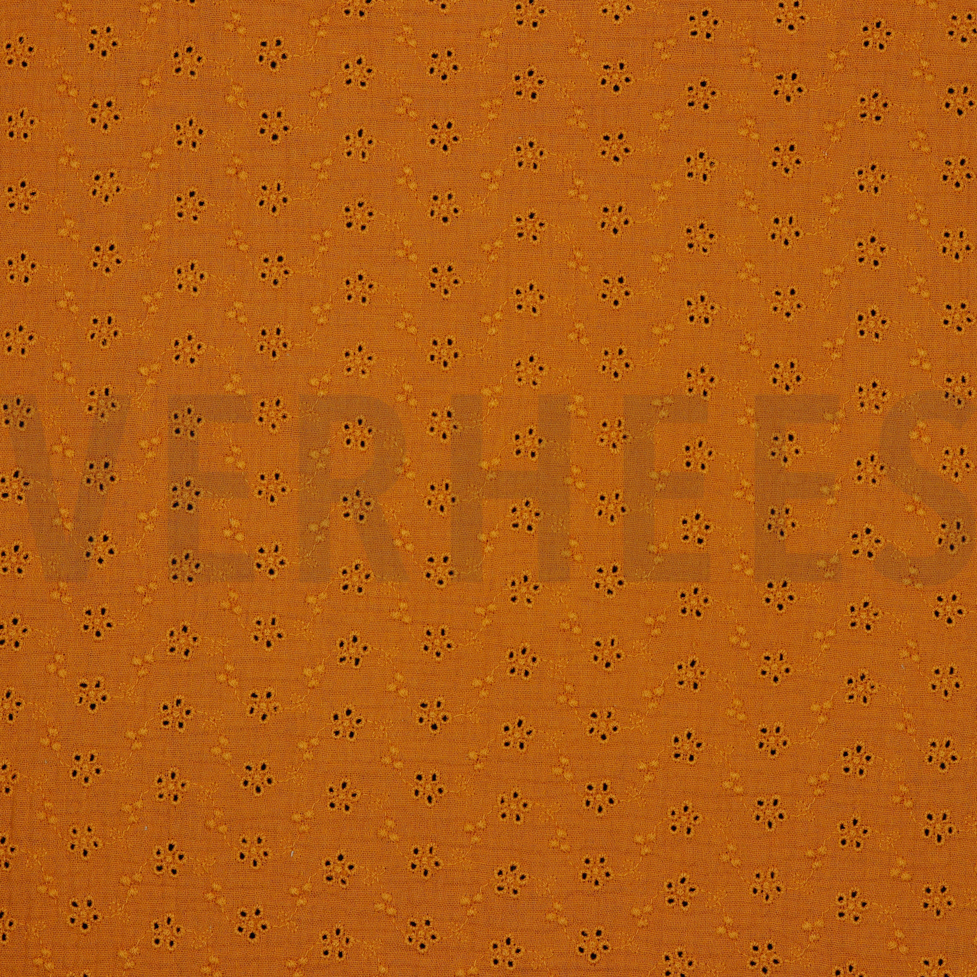 DOUBLE GAUZE EMBROIDERY FLOWERS BRICK (high resolution)