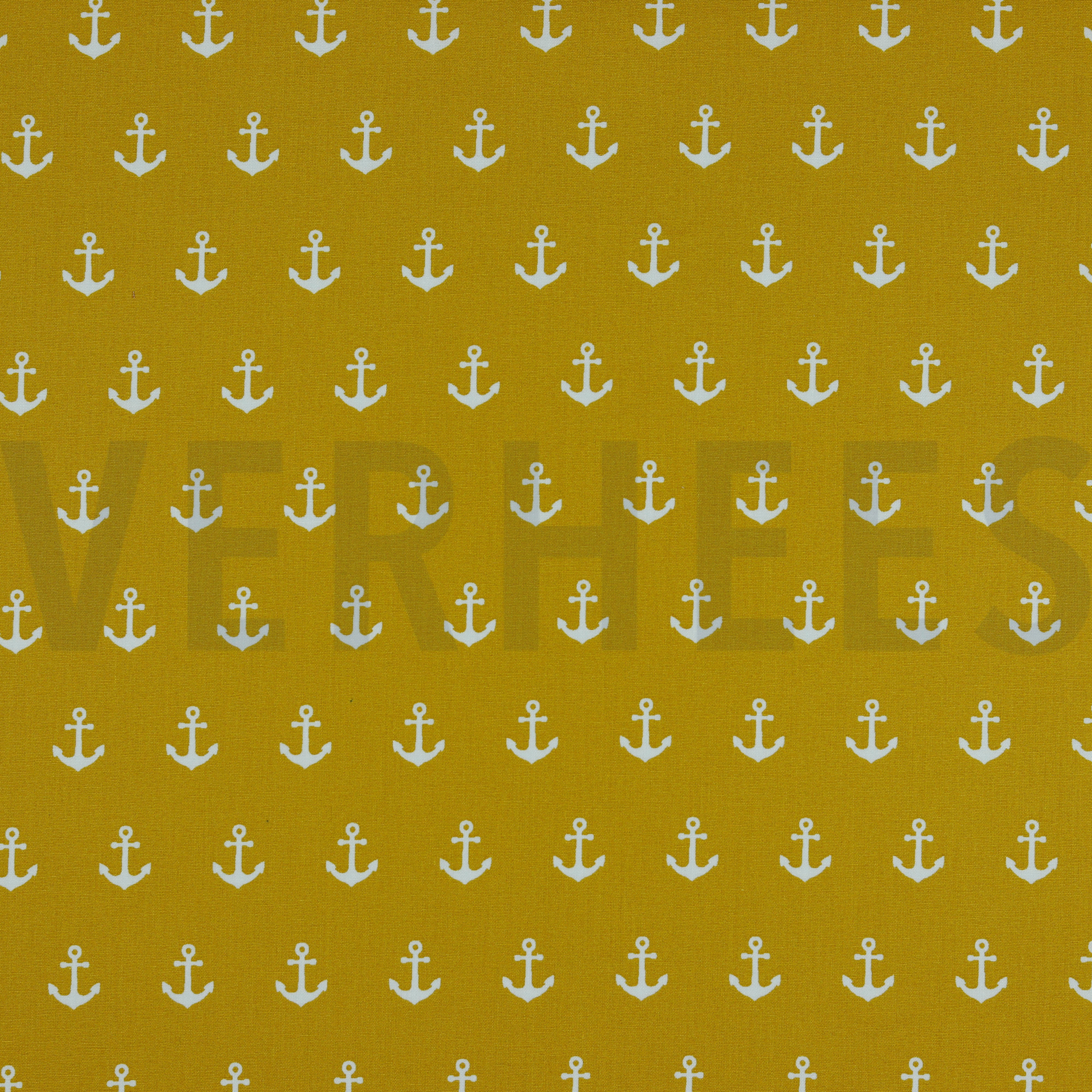 KATOENEN POPLIN ANKERS OKER (high resolution)