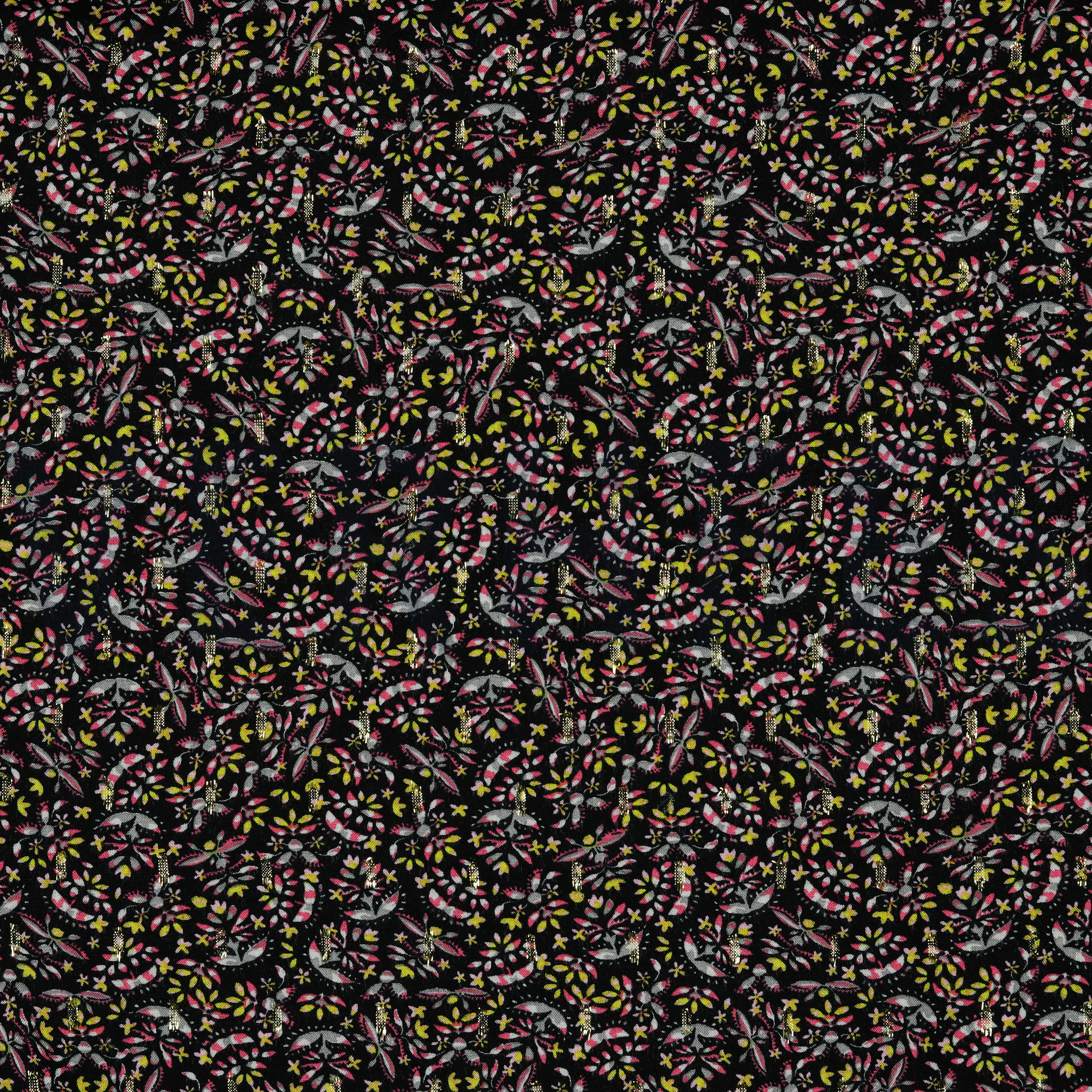 VISCOSE LUREX PETITES FLEURS NOIR (high resolution)