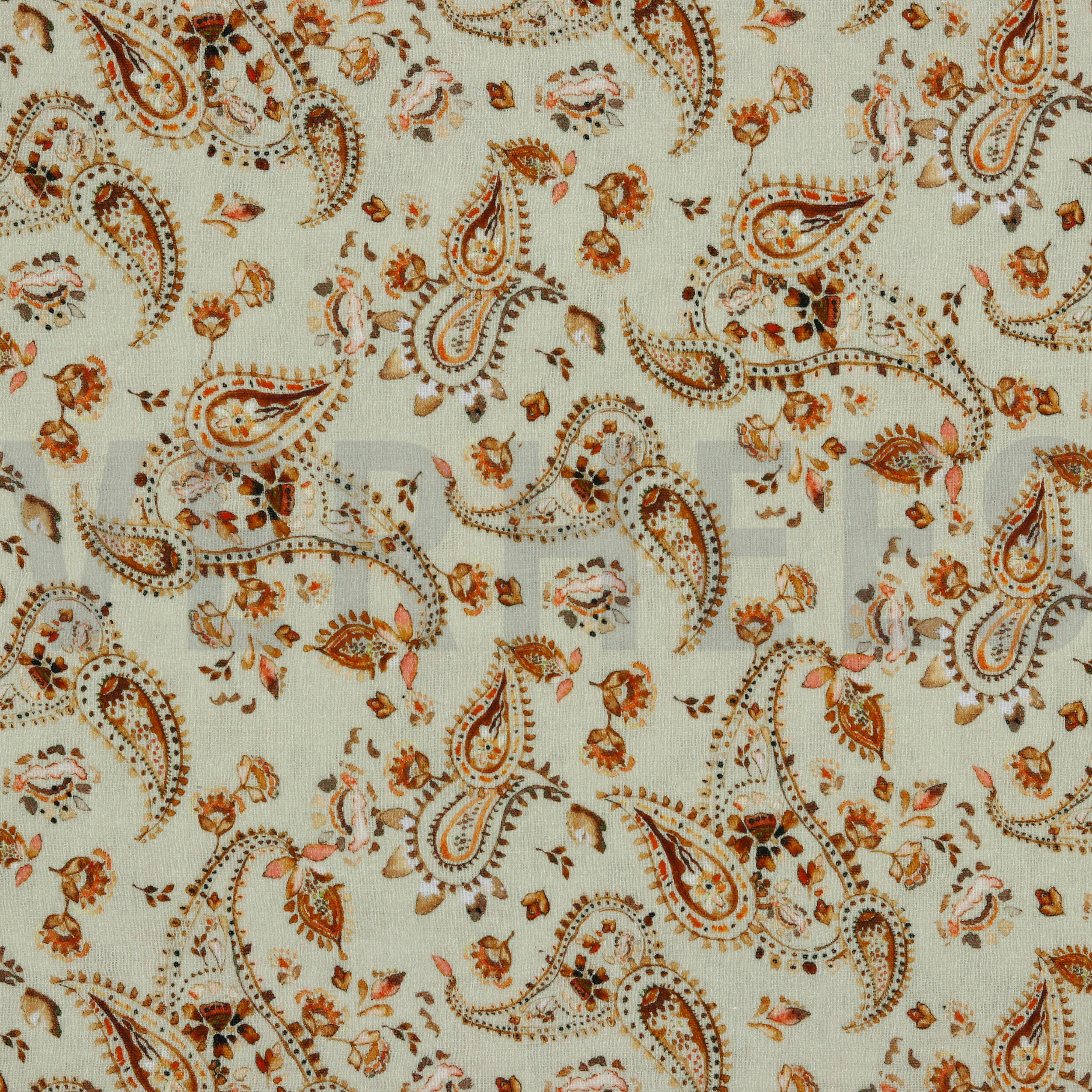 MUSSELIN DIGITAL PAISLEY SAND (high resolution)