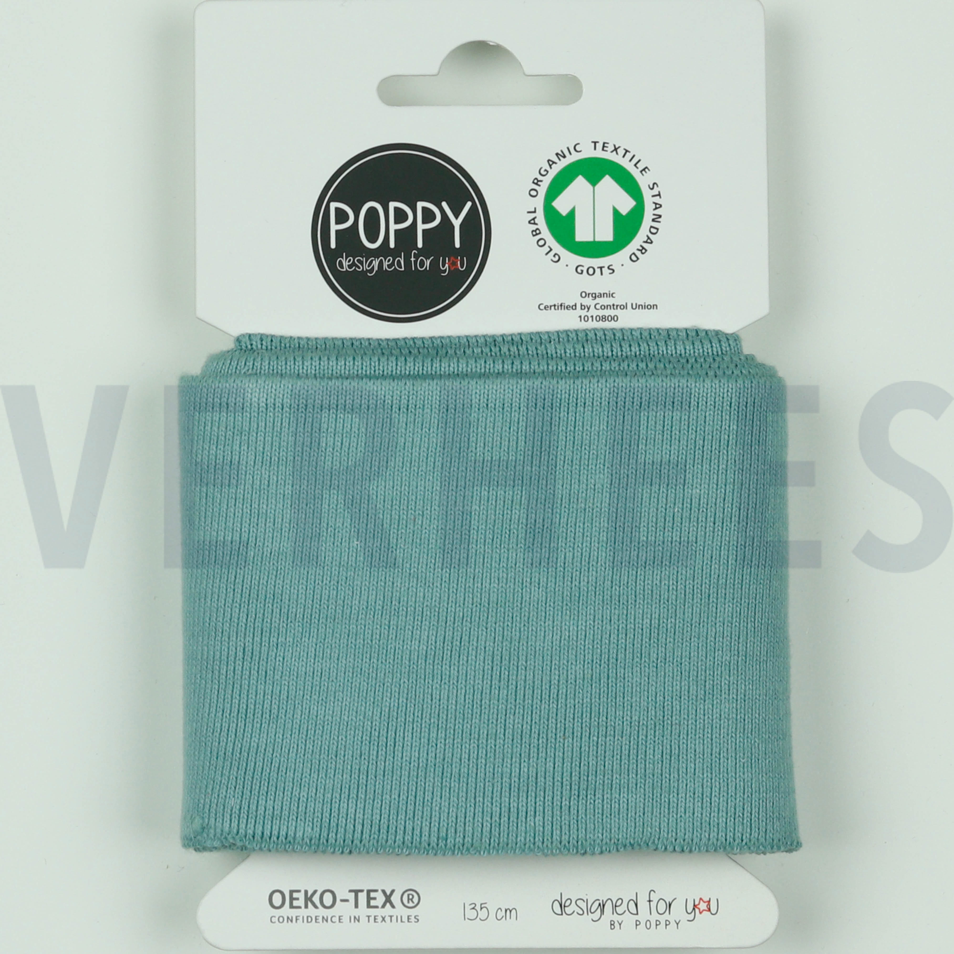 CUFFS GOTS 7CM DONKER AQUA (high resolution)