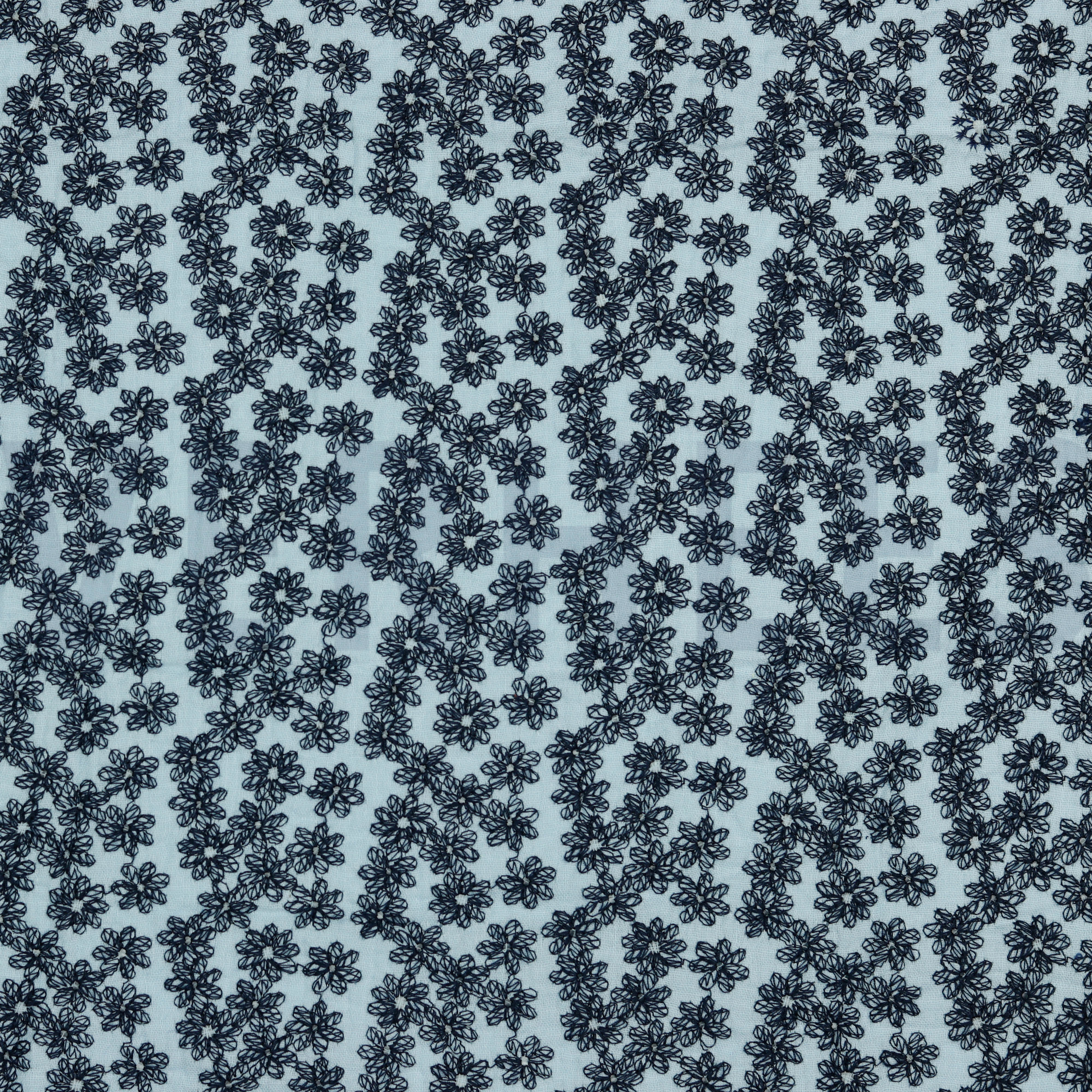 DOUBLE GAUZE GEKLEURDE EMBROIDERY LICHTBLAUW (high resolution)