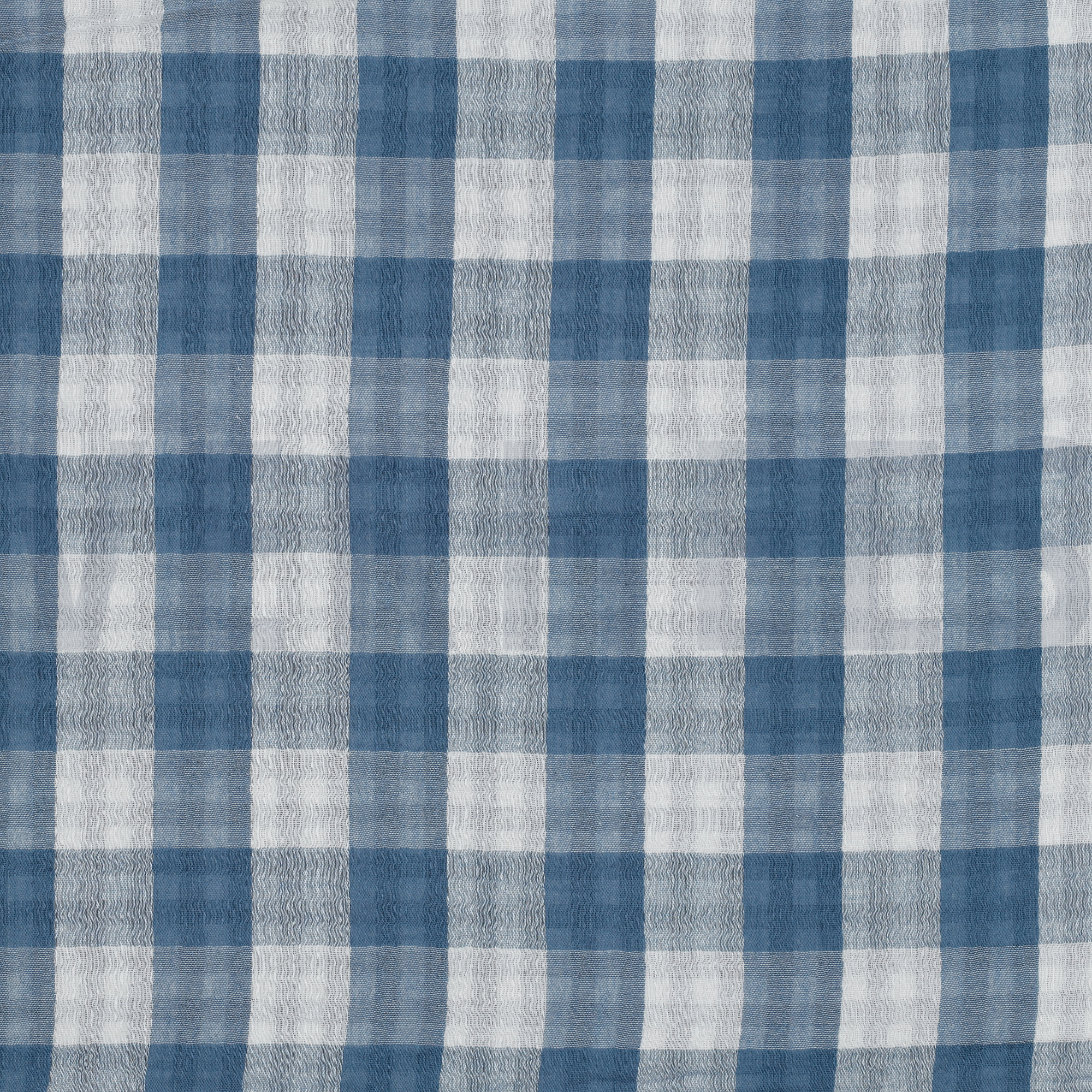 DOUBLE GAUZE DOUBLE SIDED CHECKS INDIGO (high resolution)