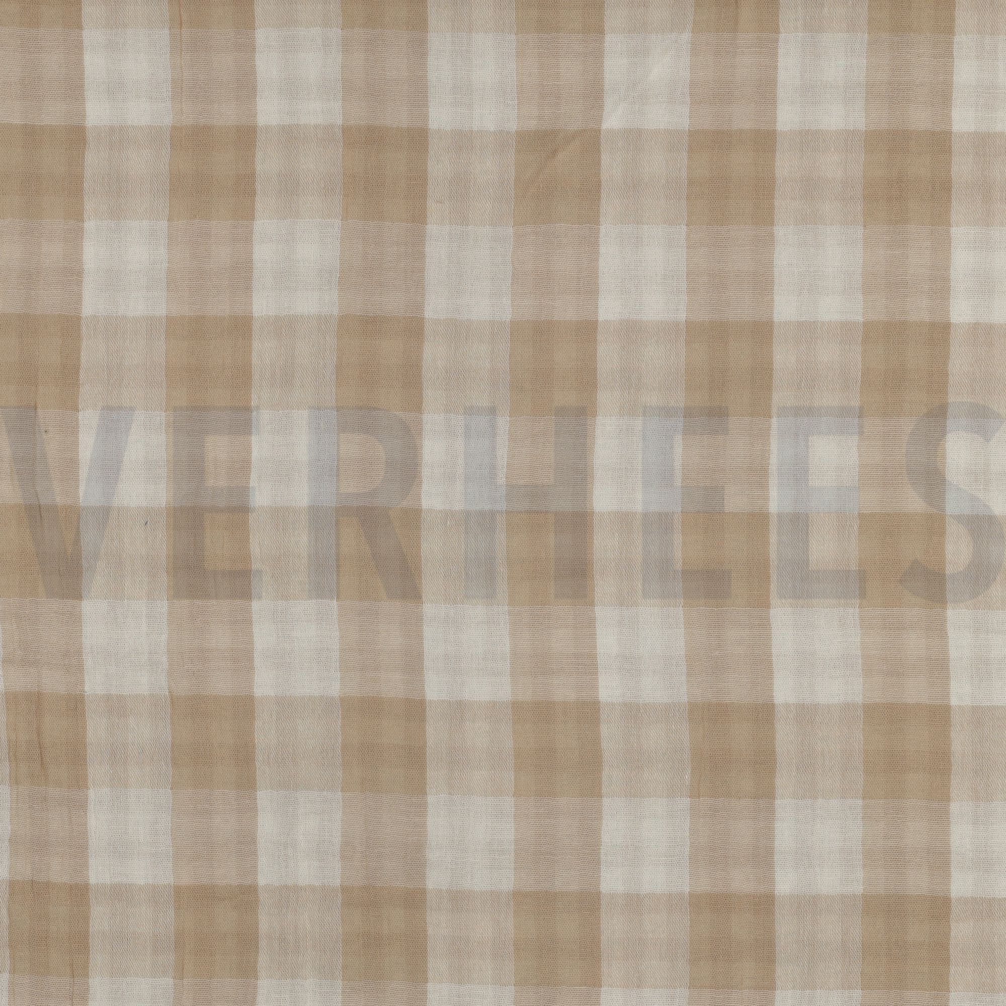 DOUBLE GAUZE DOUBLE SIDED CHECKS BEIGE (high resolution)