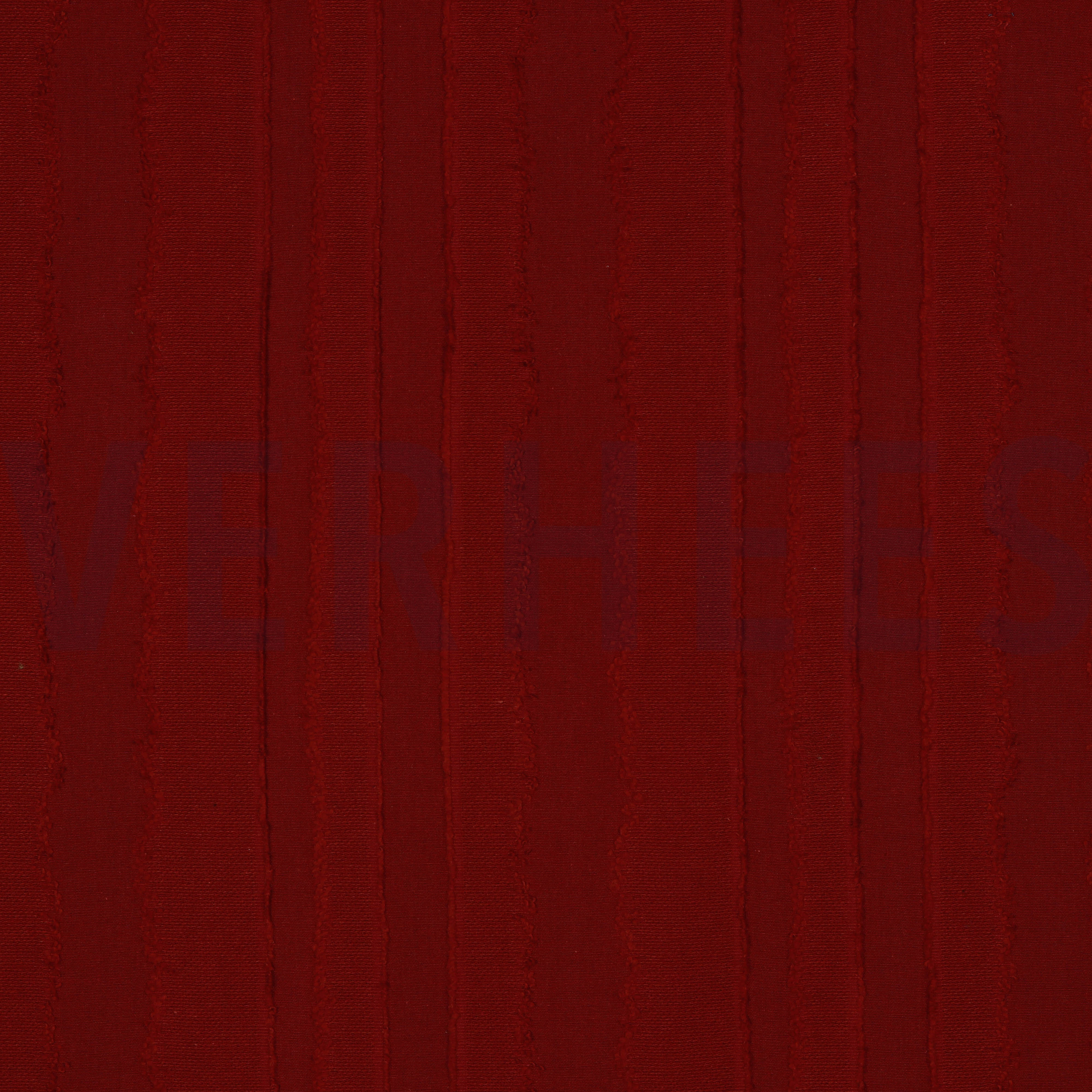 KATOEN JACQUARD STREPEN BORDEAUXROOD (high resolution)