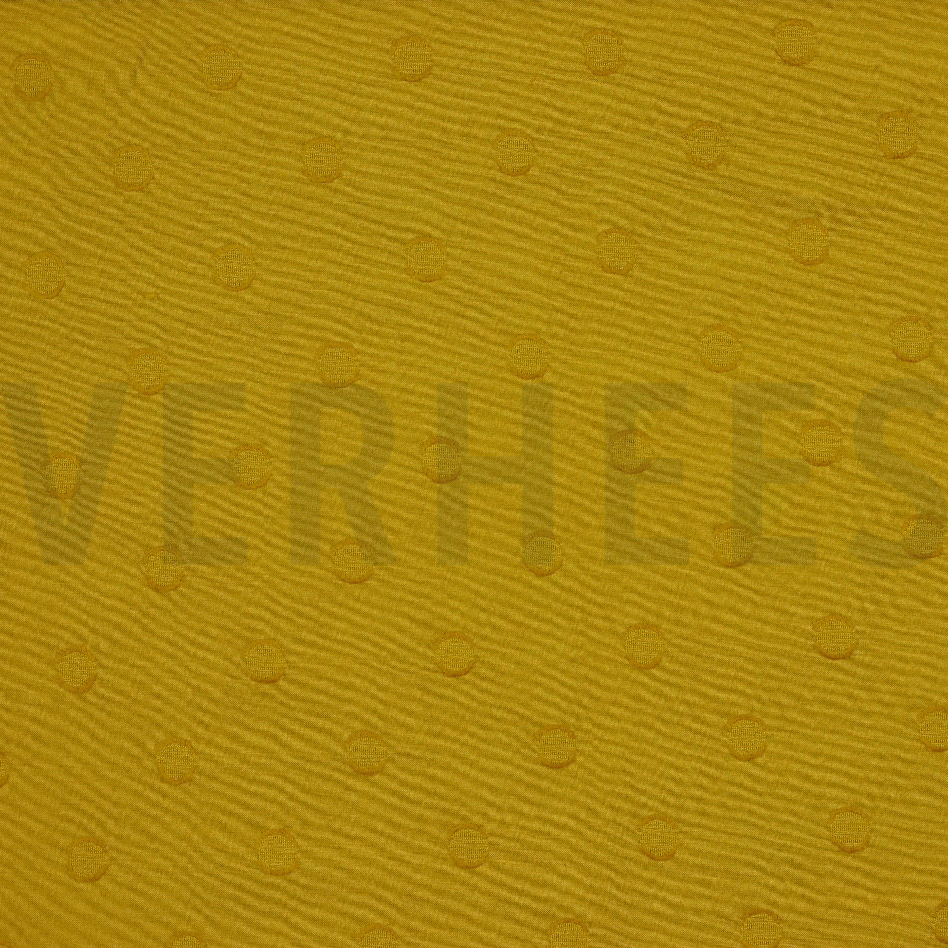 BAUMWOLLE JACQUARD PUNKTE OCKER (high resolution)