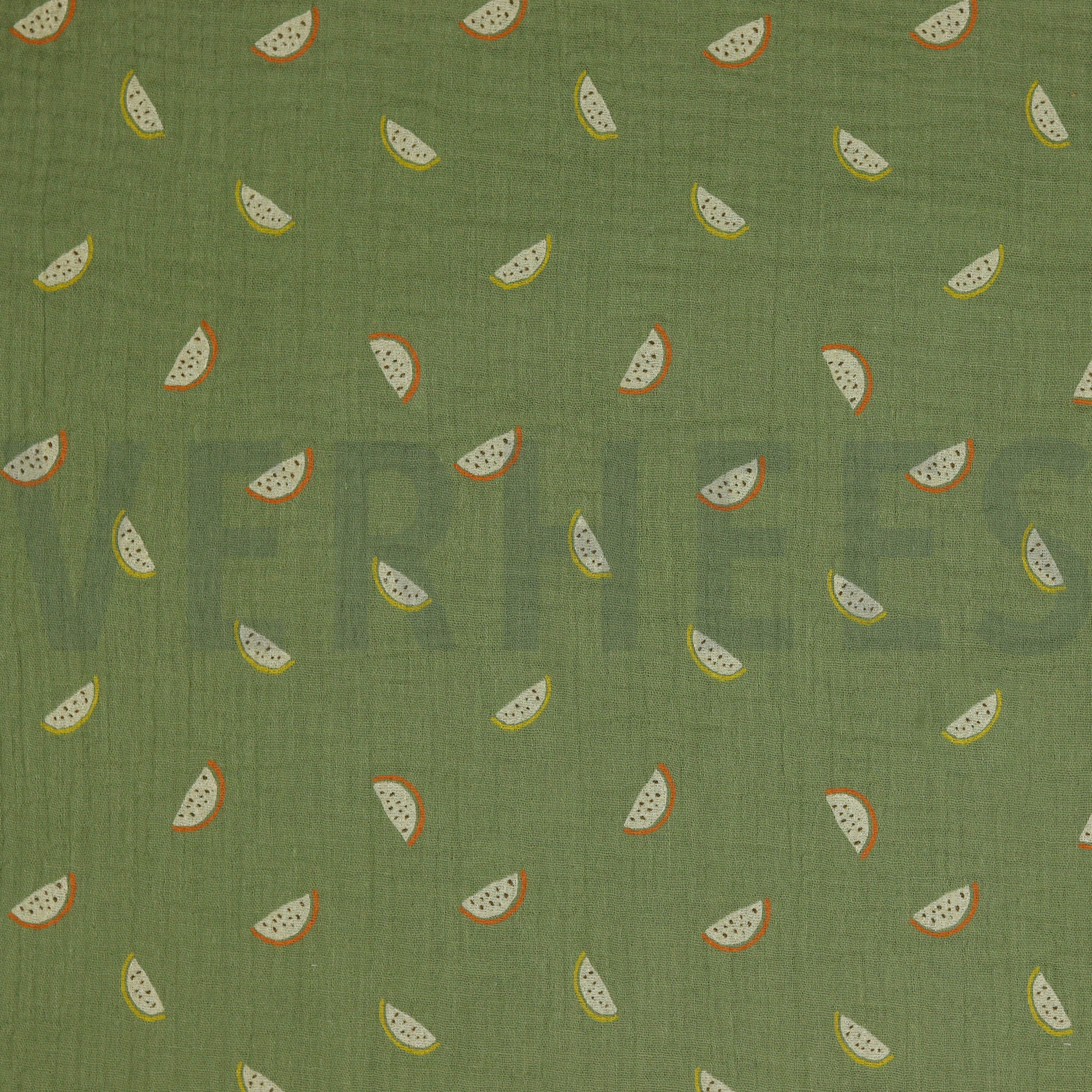 DOUBLE GAUZE GOTS MELOENEN MOSGROEN (high resolution)