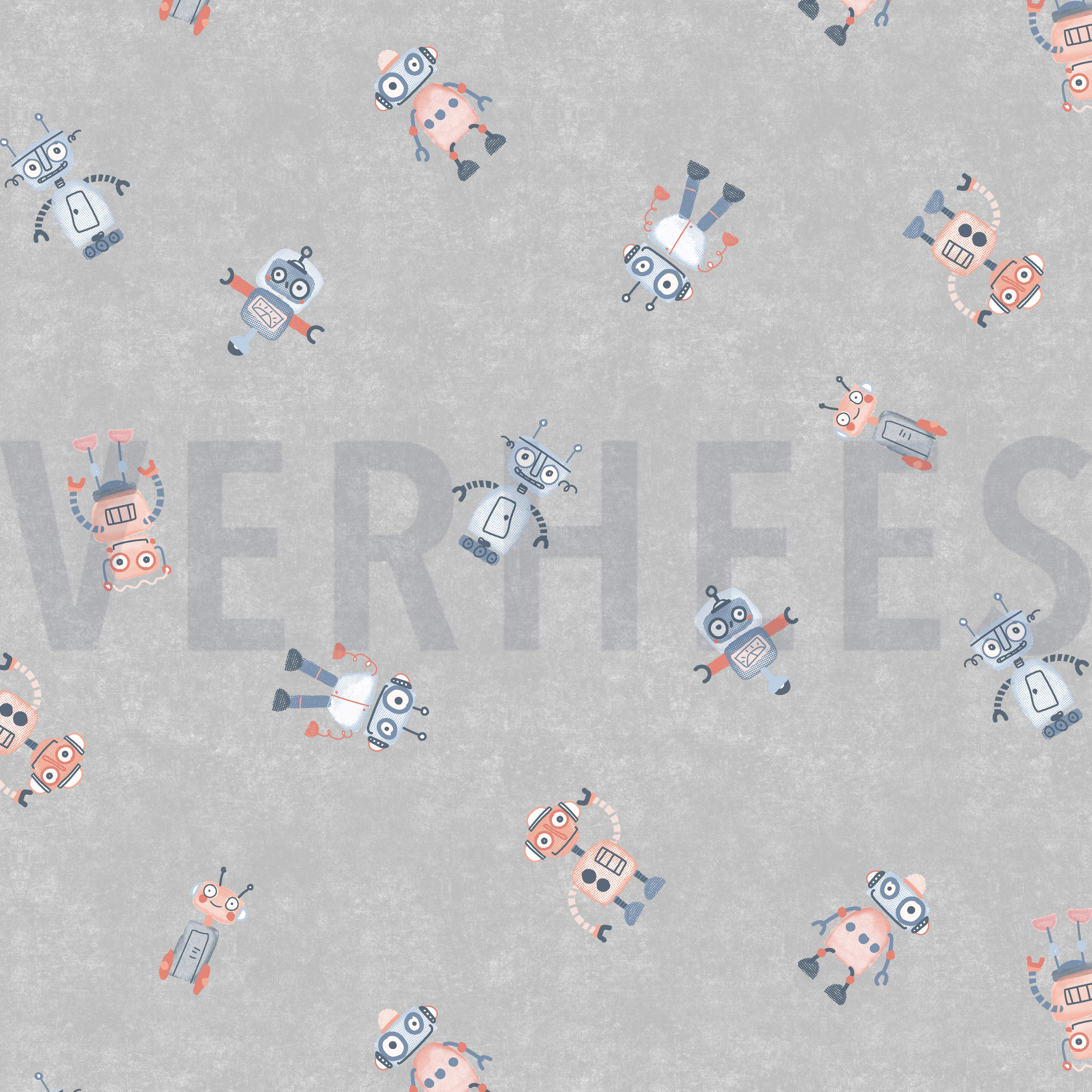 JERSEY GOTS DIGITAL ROBOTS GRIS CLAIR (high resolution)