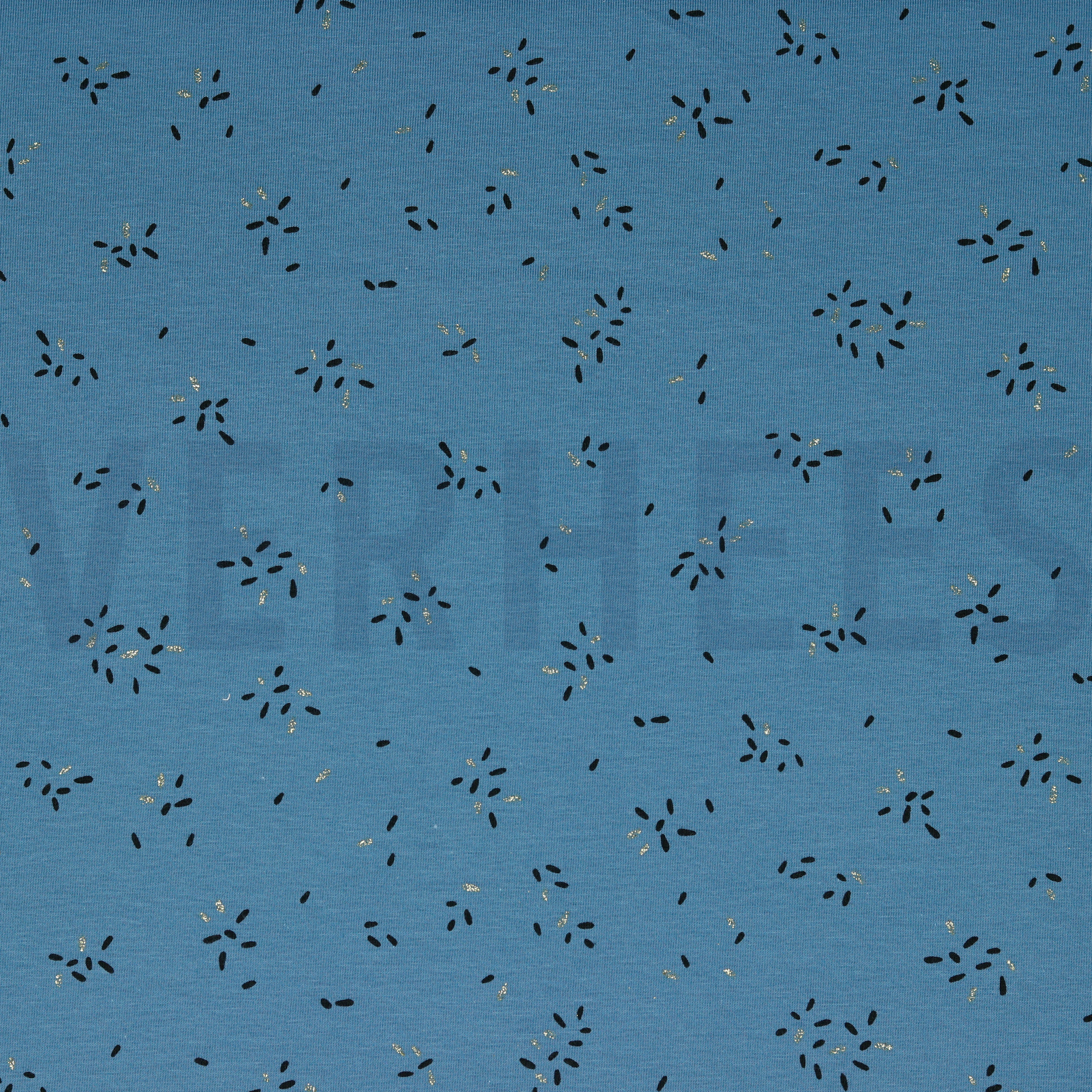 JERSEY GLITTER STREPEN JEANSBLAUW (high resolution)