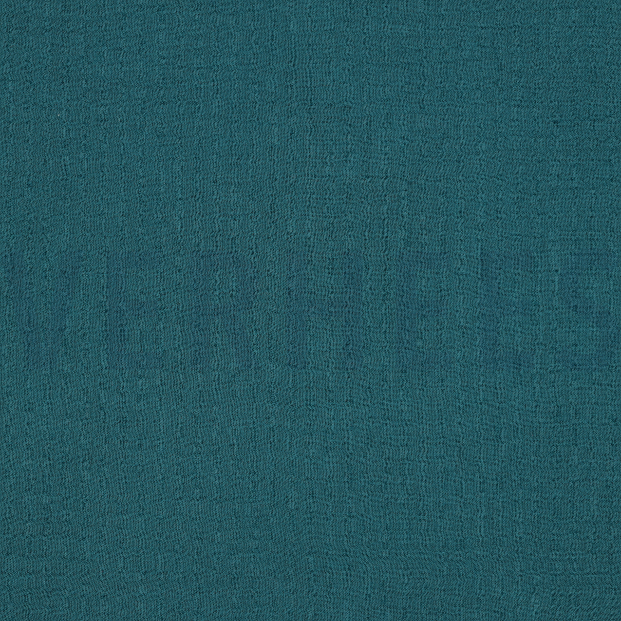 DOUBLE GAZE DE COTON CYAN FONCÉ (high resolution)