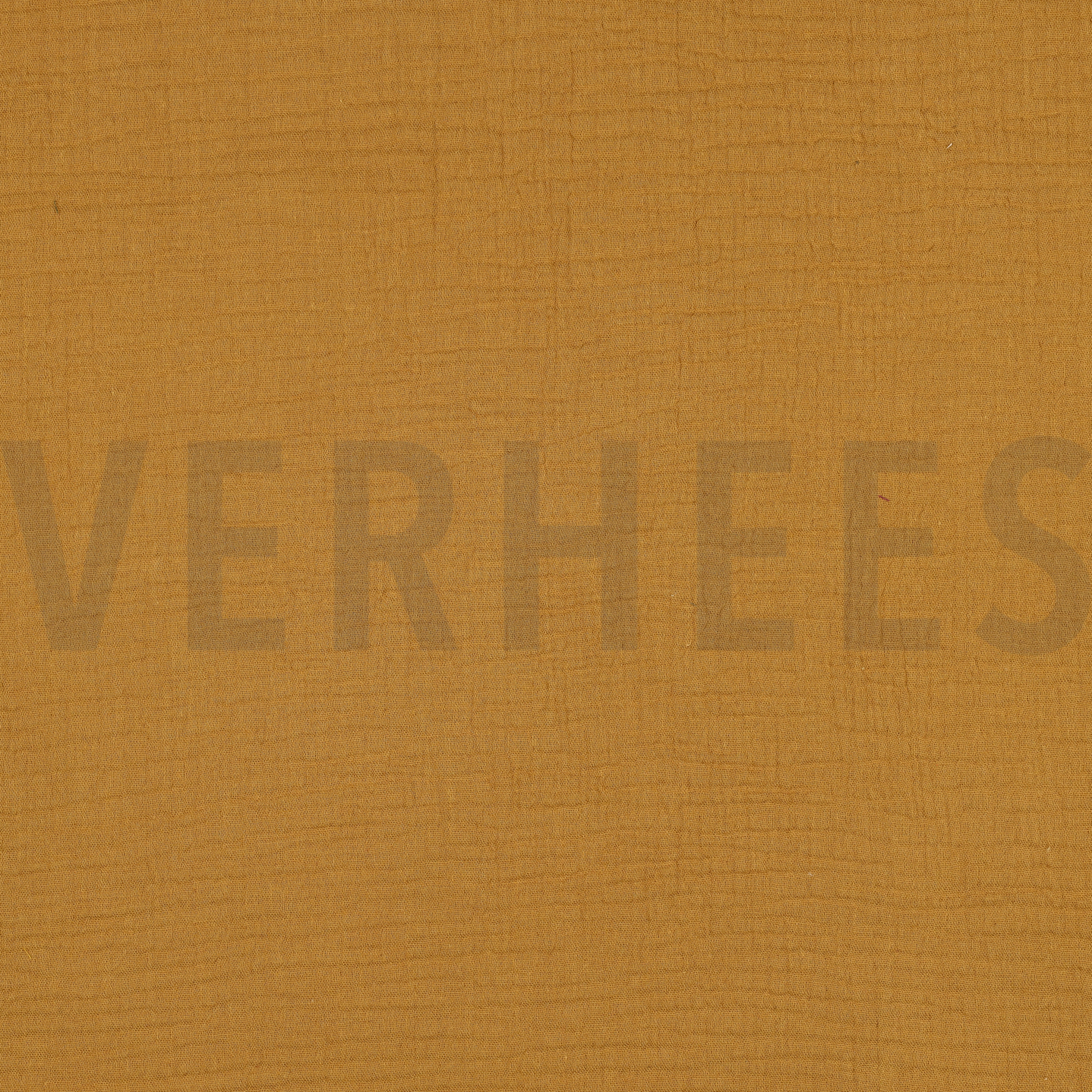 DOUBLE GAZE DE COTON OCRE FONCÉ (high resolution)