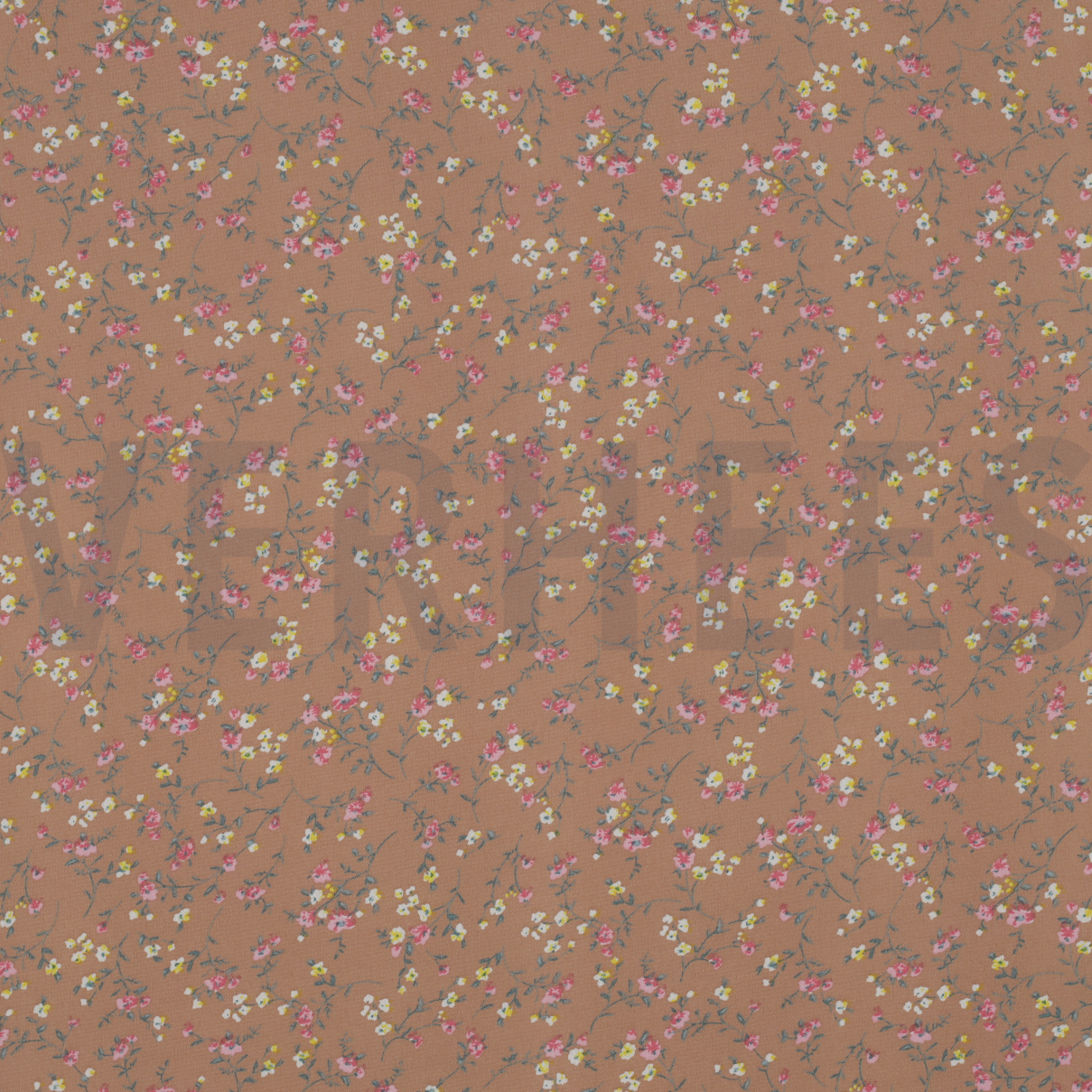 CHIFFON FLEURS CAMEL (high resolution)