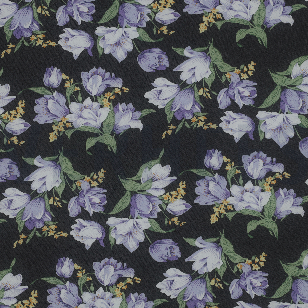 CHIFFON FLOWERS BLACK/LILAC (high resolution)
