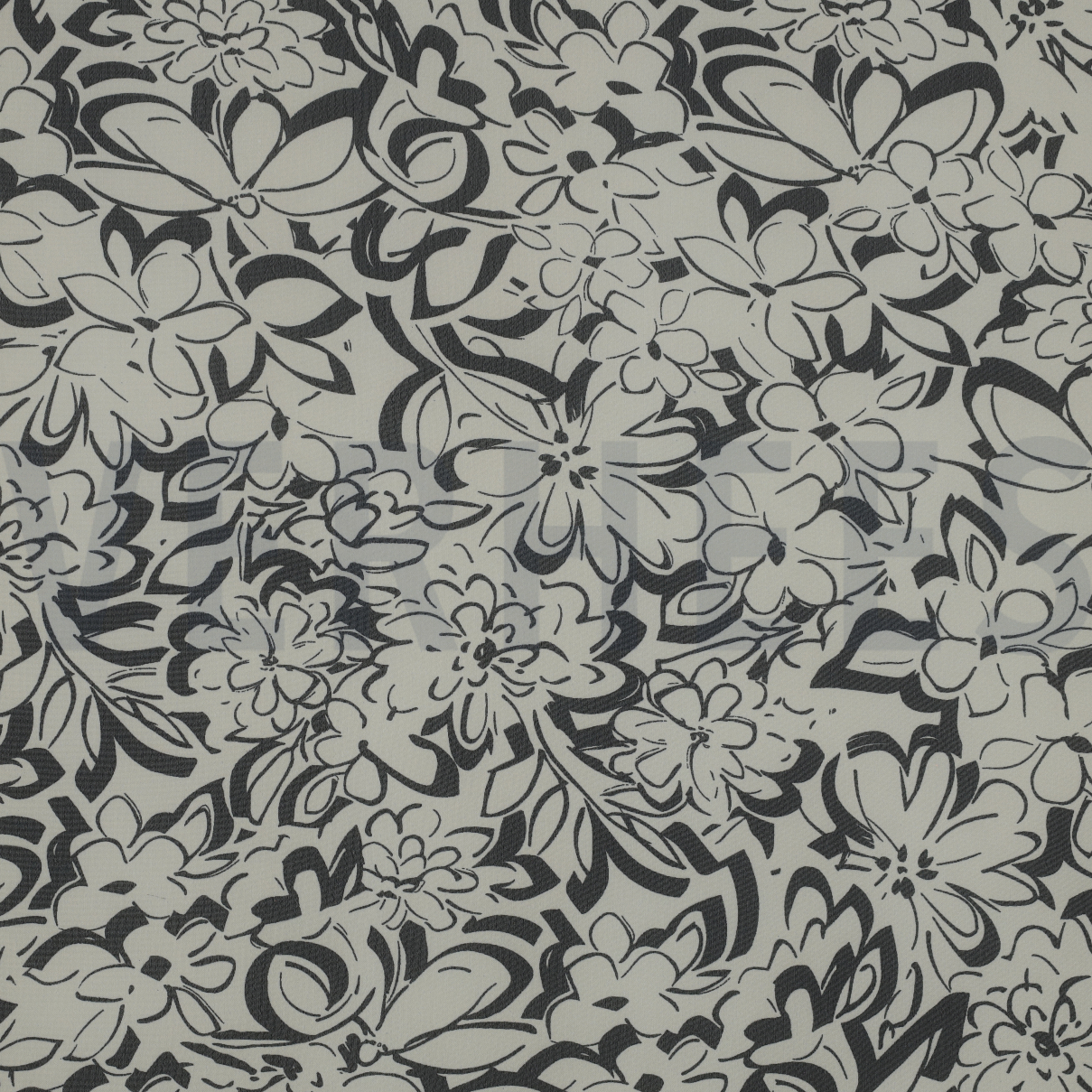 CHIFFON FLEURS ÉCRU (high resolution)